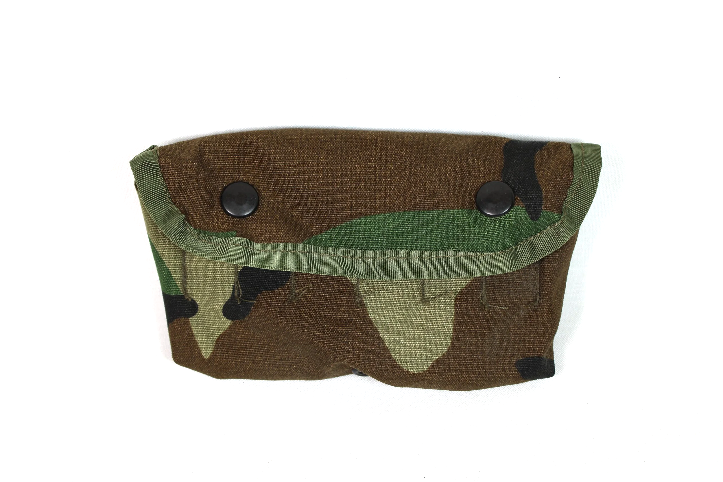 US Military Woodland Camo Shotgun Shell Pouch