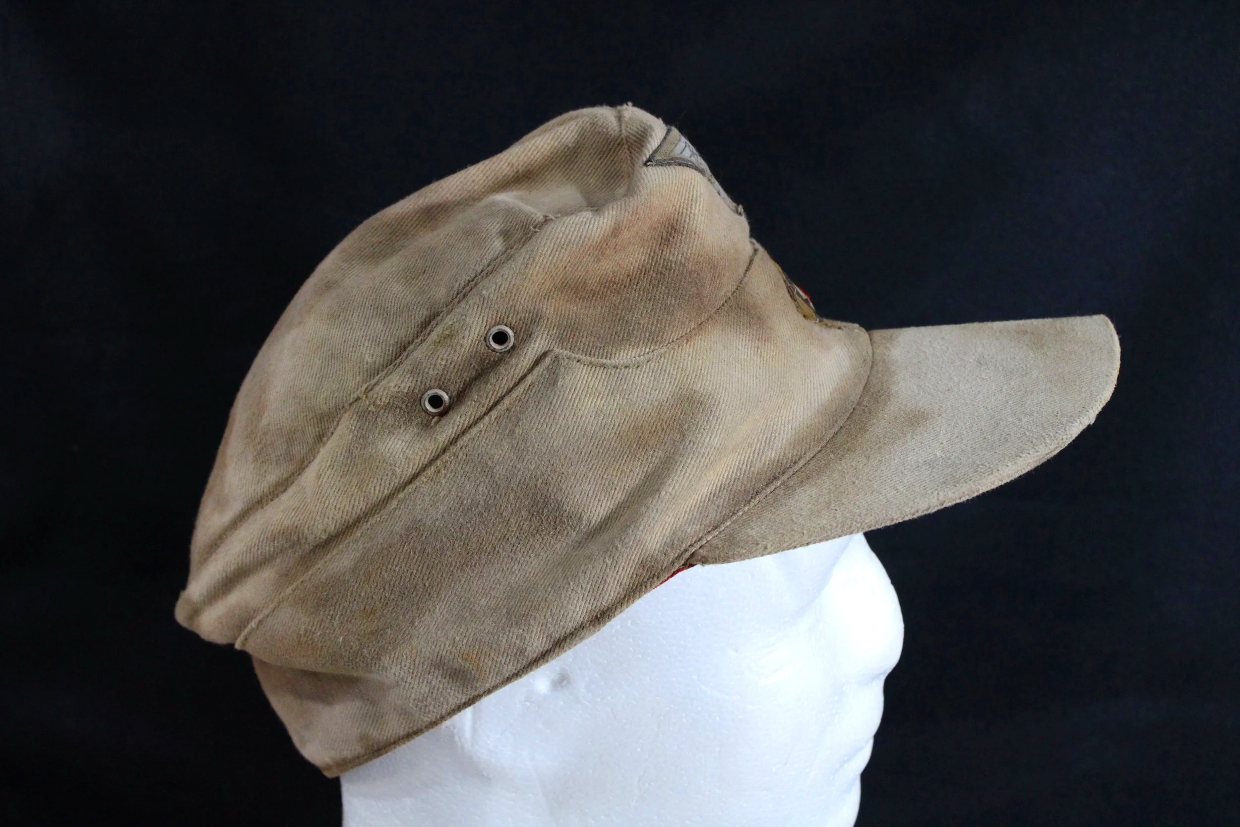 WW2 German Reproduction M41 tropical field cap (Tropenfelddienstmütze) Afrika Korps (Deutsches Afrikakorps)