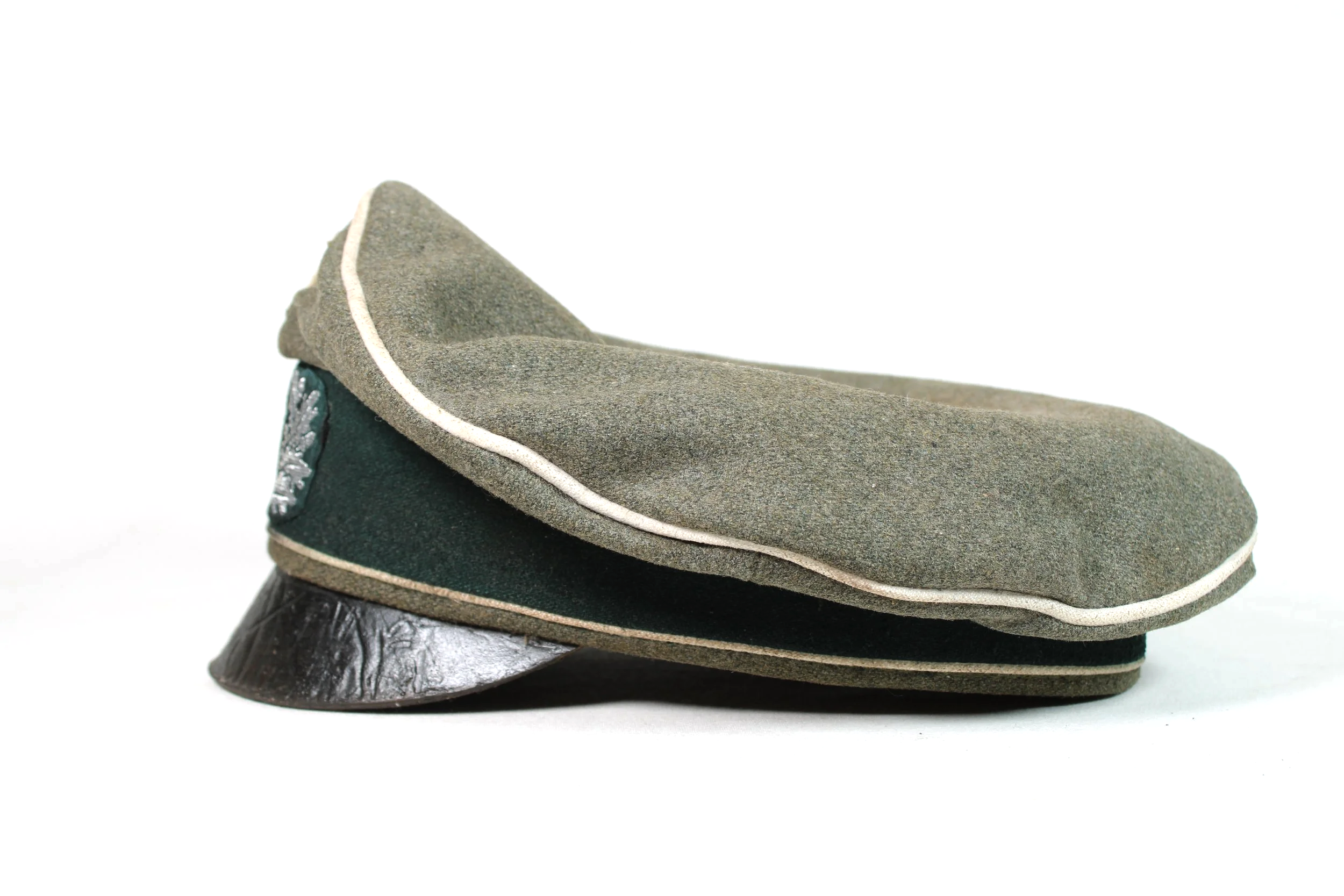 Old Michael Janke High Quality Heer Infantry Crusher Visor Cap WW2 German Reproduction