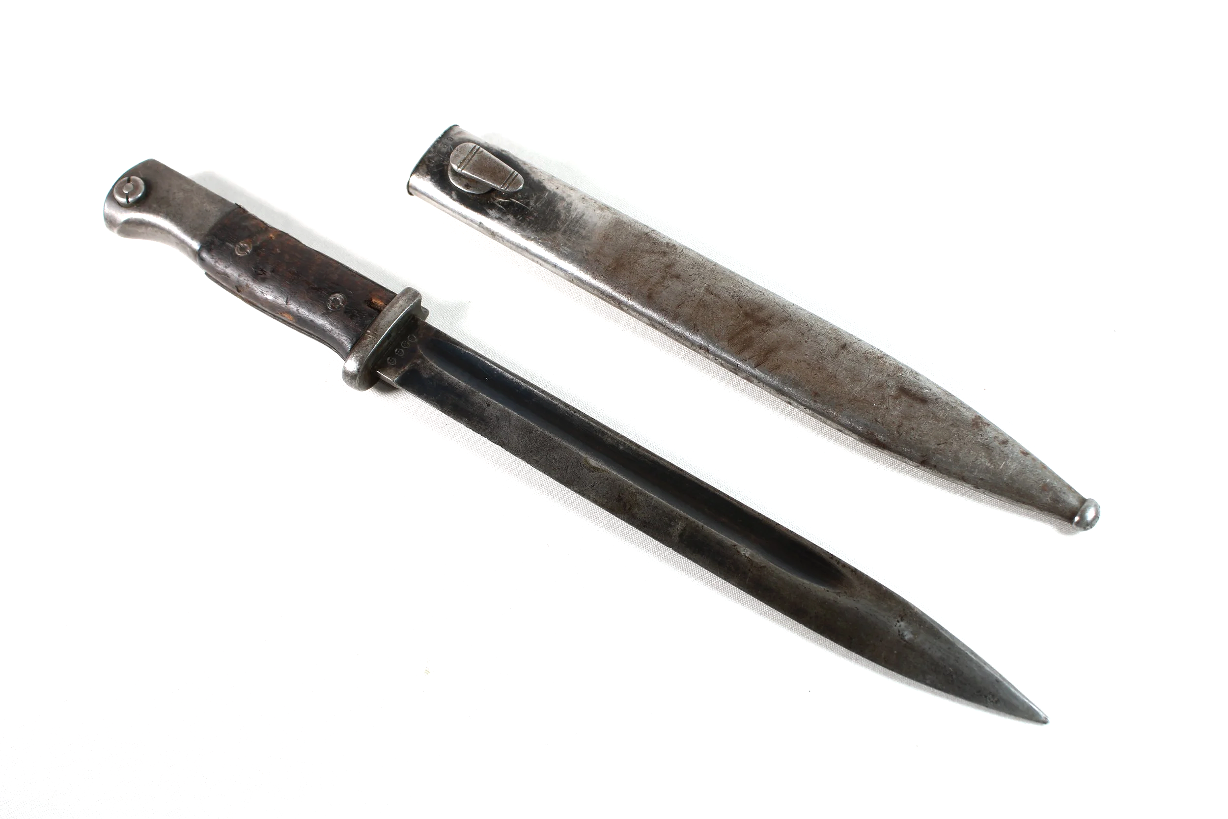 Mauser K98 Bayonet S84/98 III With Rare State Issued Inspection Eagle (Matching Maker) 1938