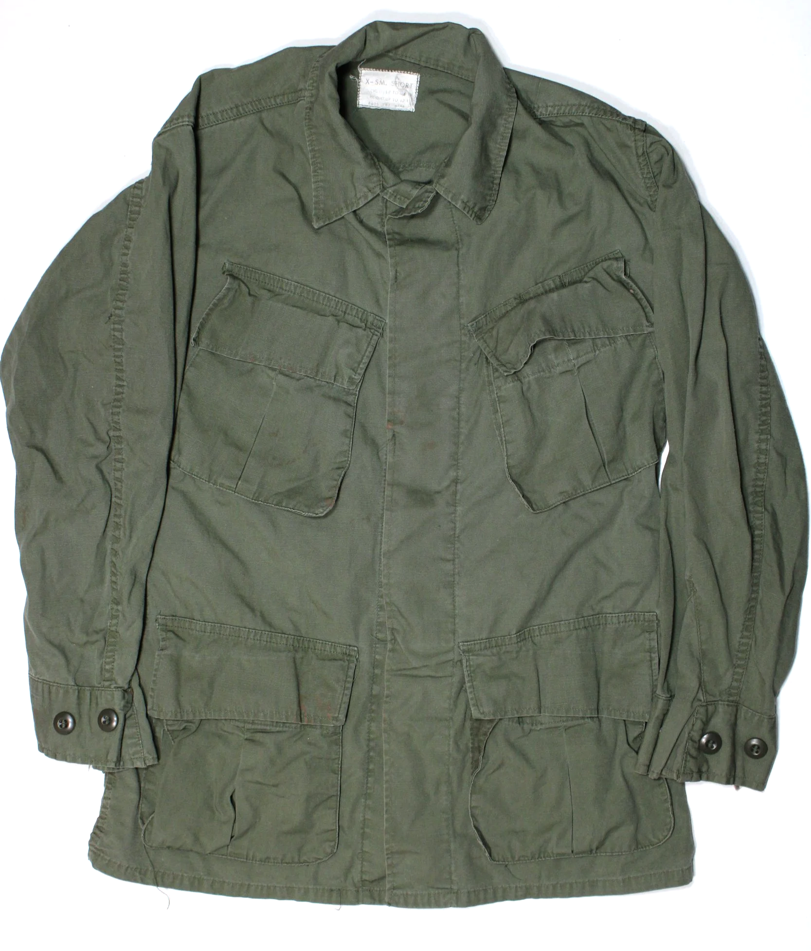 Vietnam War OG 107 Poplin Jungle Jacket Small