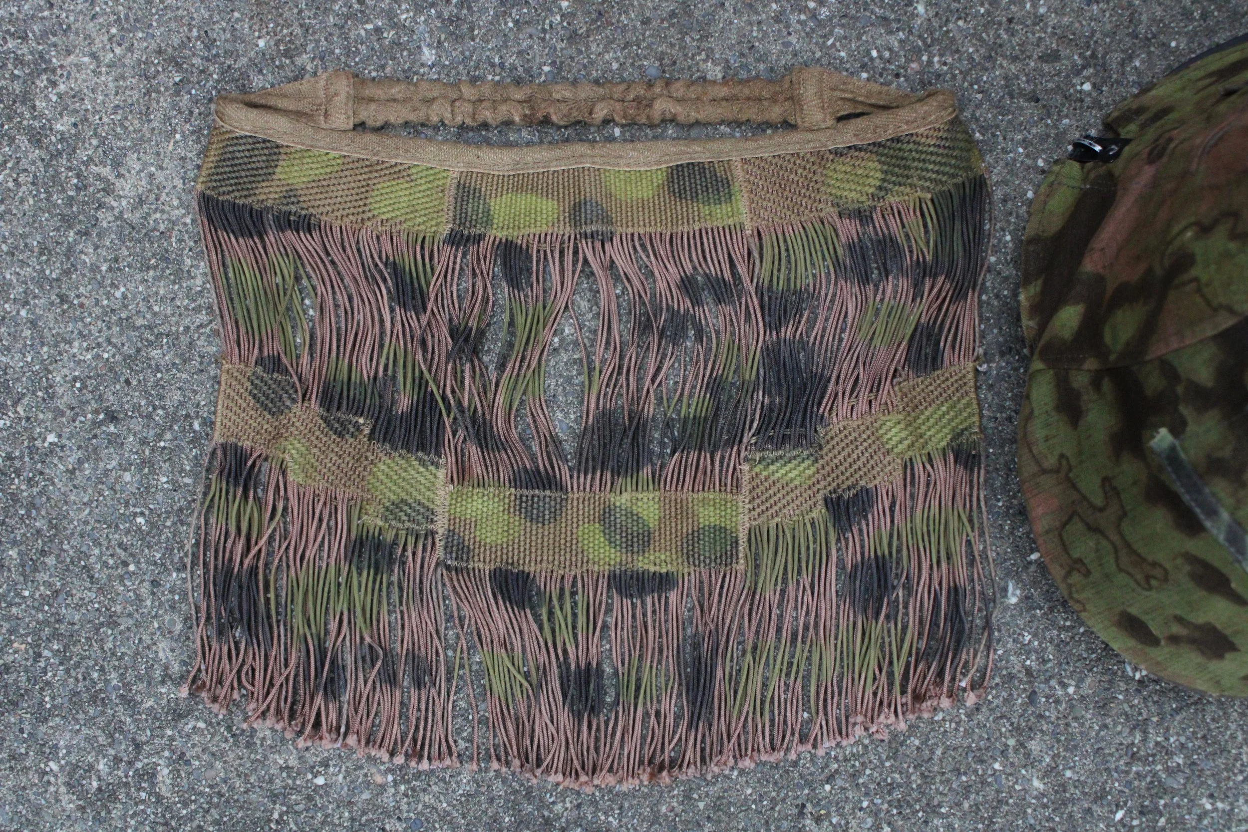 (Improved) Waffen SS Camouflage Sniper / MG Face Veil M42 Type 2 Reproduction WW2 German