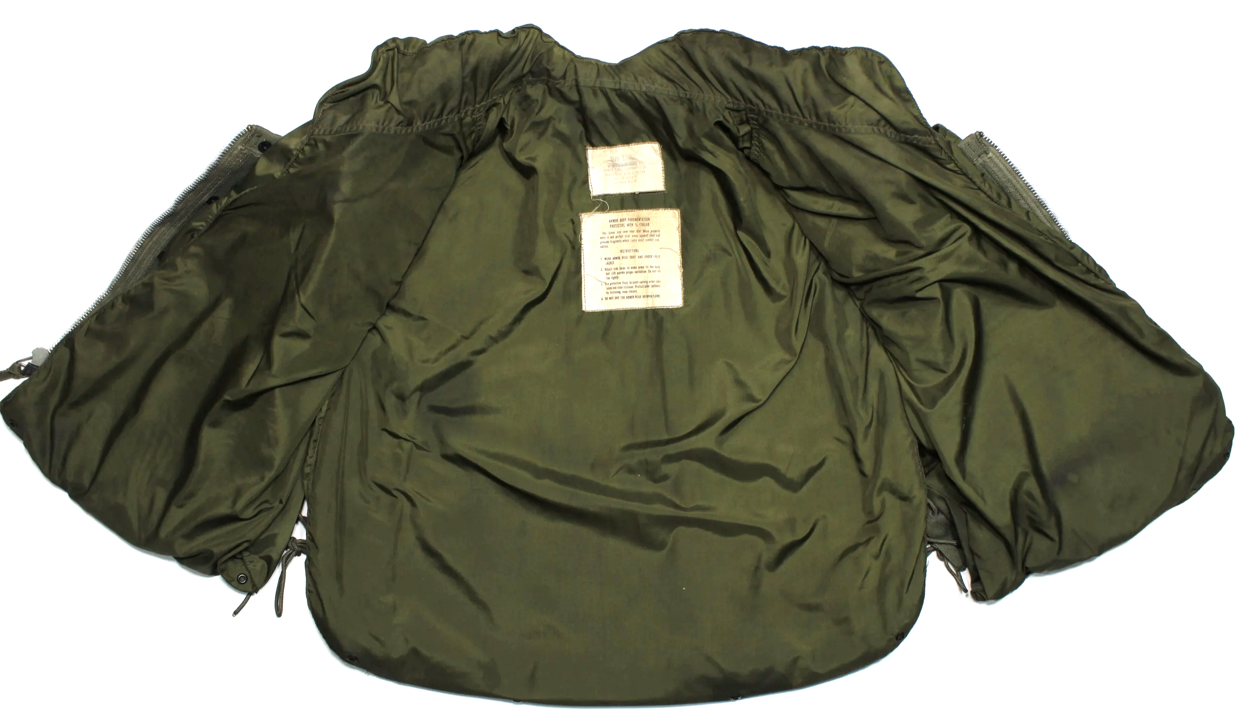 M69 Flak Vest 3/4 Collar Vietnam War LARGE