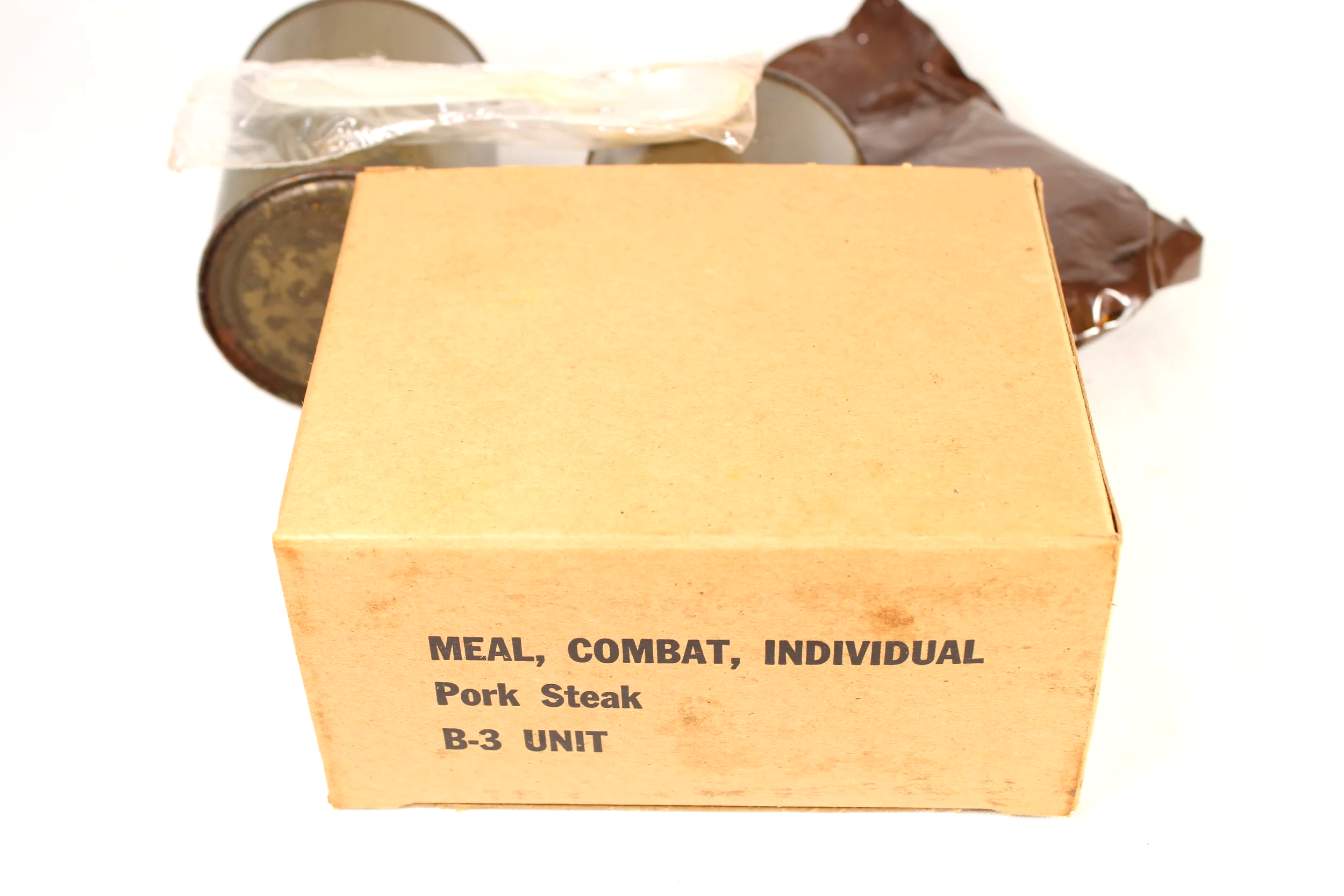 Vietnam War Original 1965 C-Ration B-3 Unit With Rare Accessory Packet