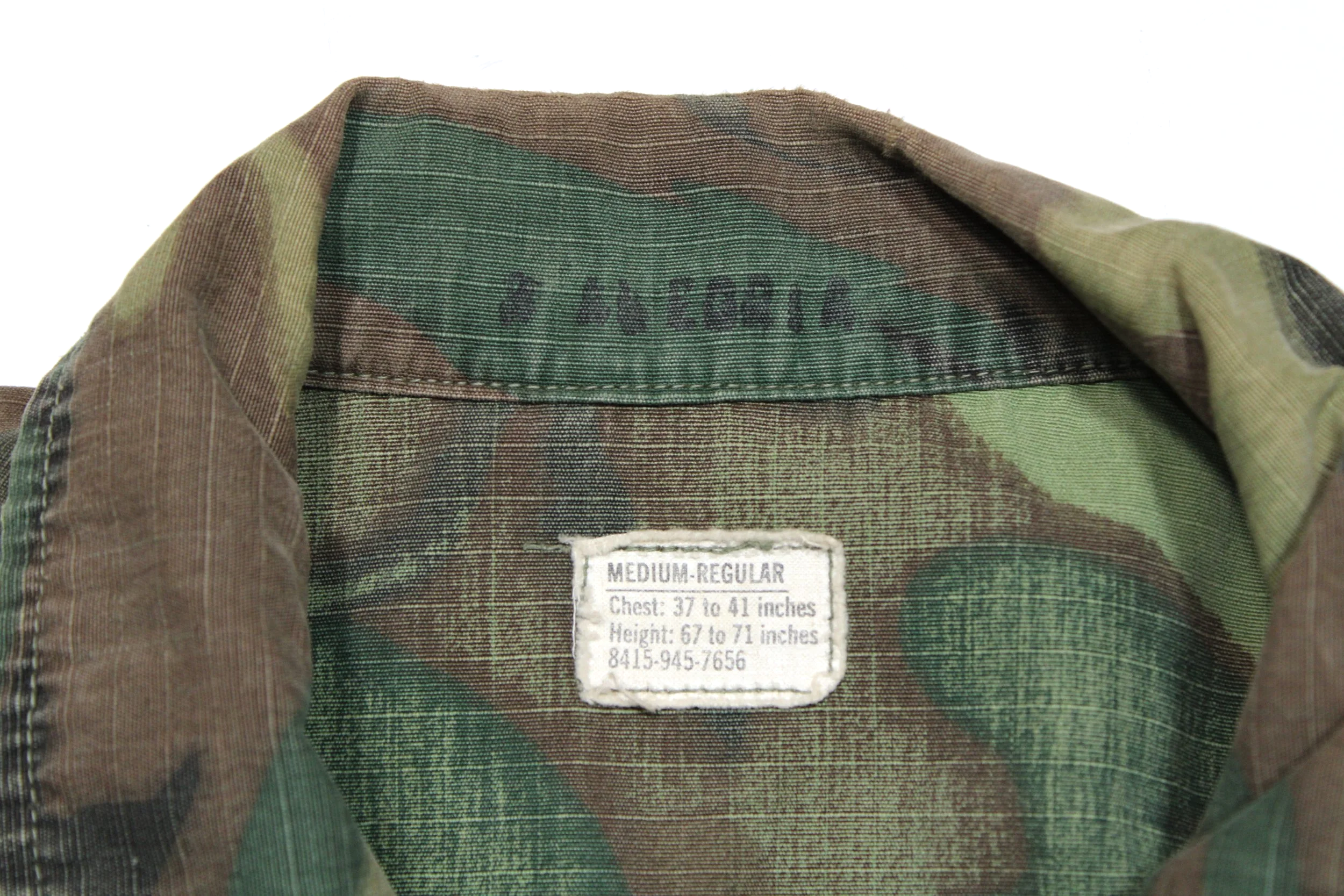 USMC ERDL Camouflage RipStop Jungle Jacket Vietnam War Medium