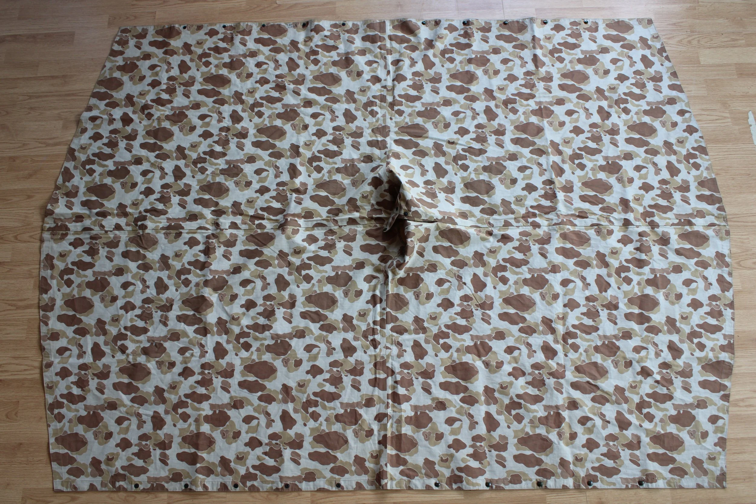 Original US WWII Navy Reversible Camouflaged Poncho