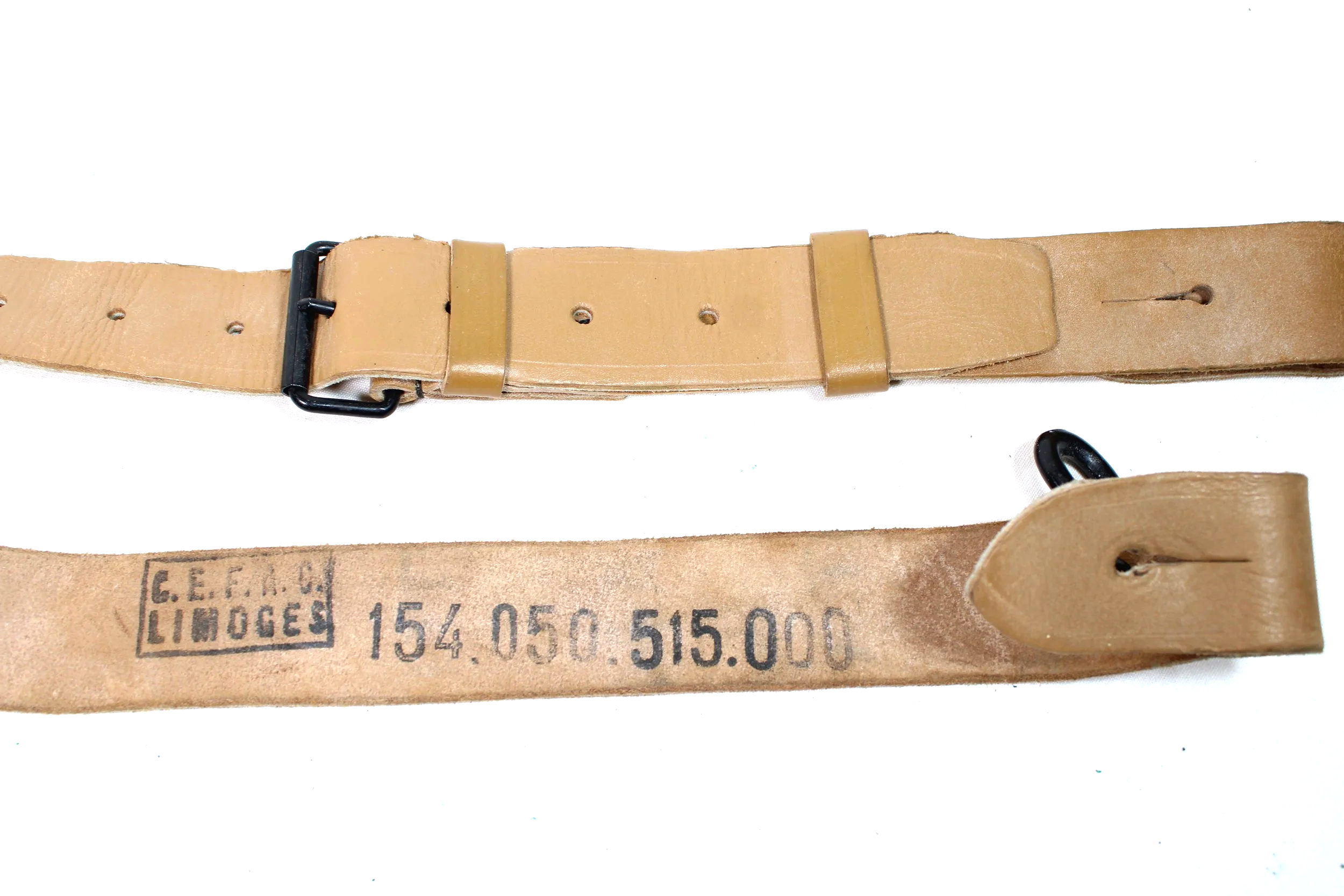 French Leather Sling Strap With Hook