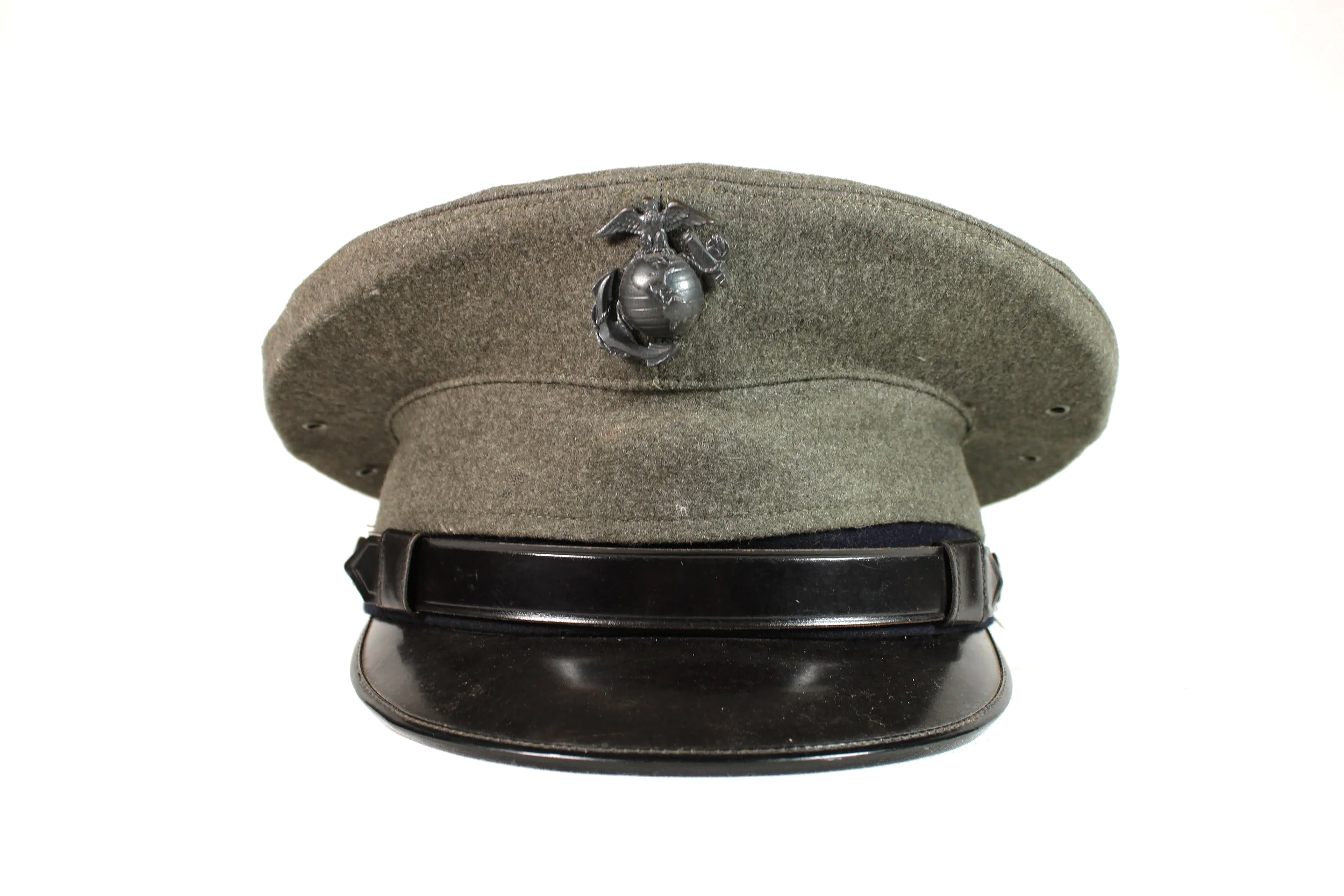 Vietnam War USMC US Marine Corps Visor Cap ( Named & Unit Marked )