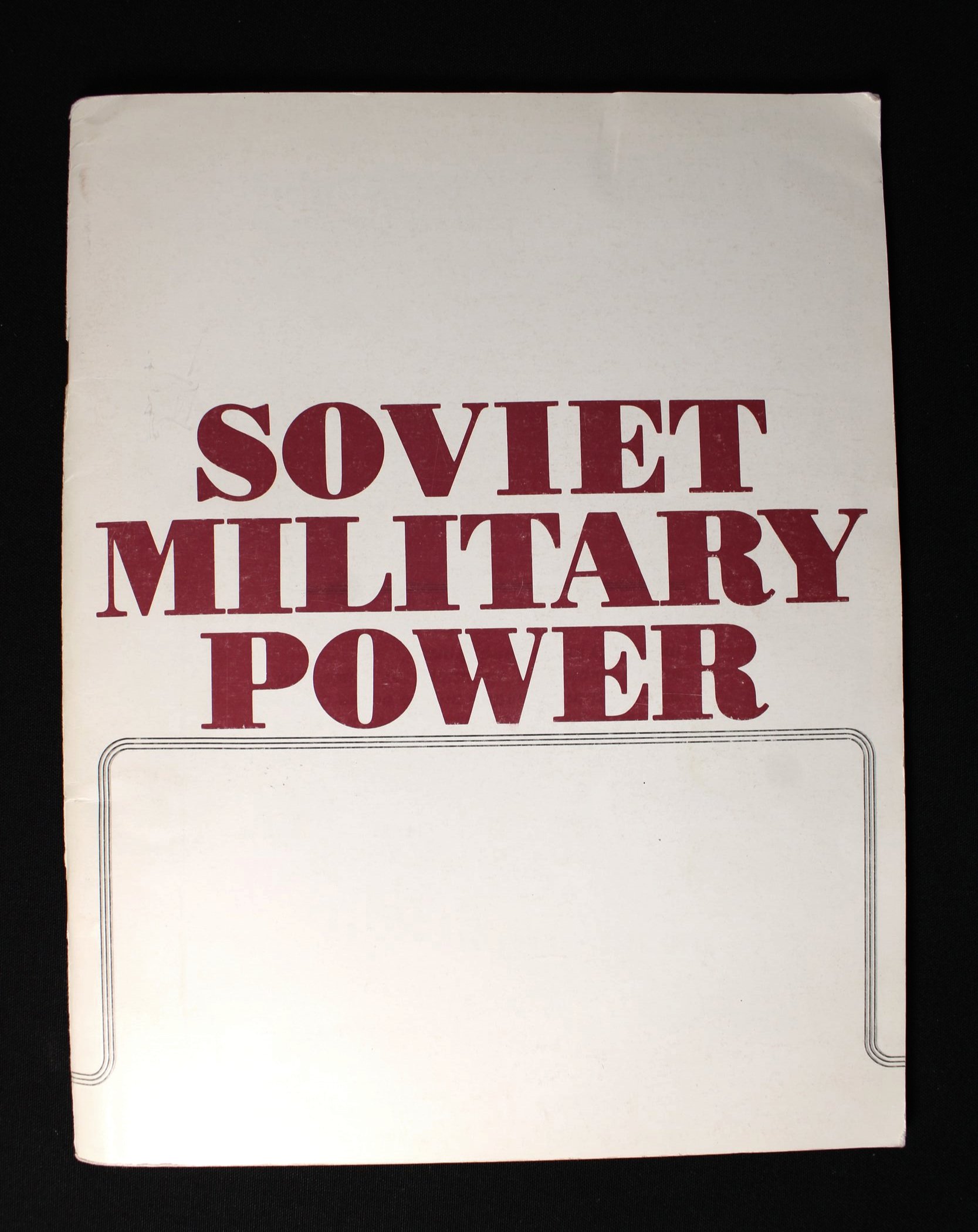 Cold War "Soviet Military Power" Book from mid 1980's