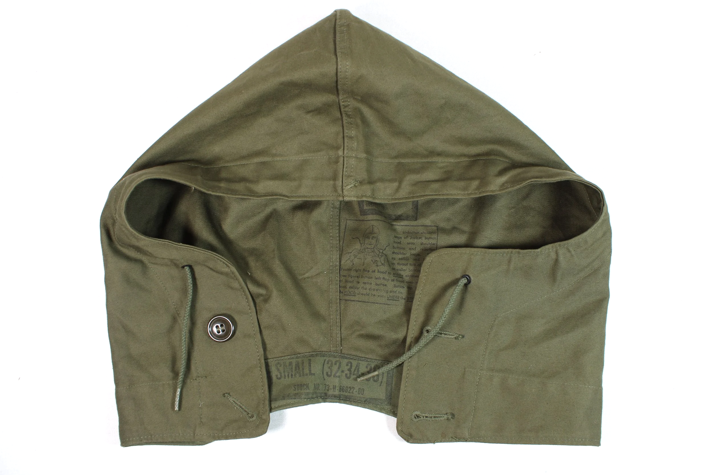 Korean War M51 M-1951 Mint Field Jacket Hood Small