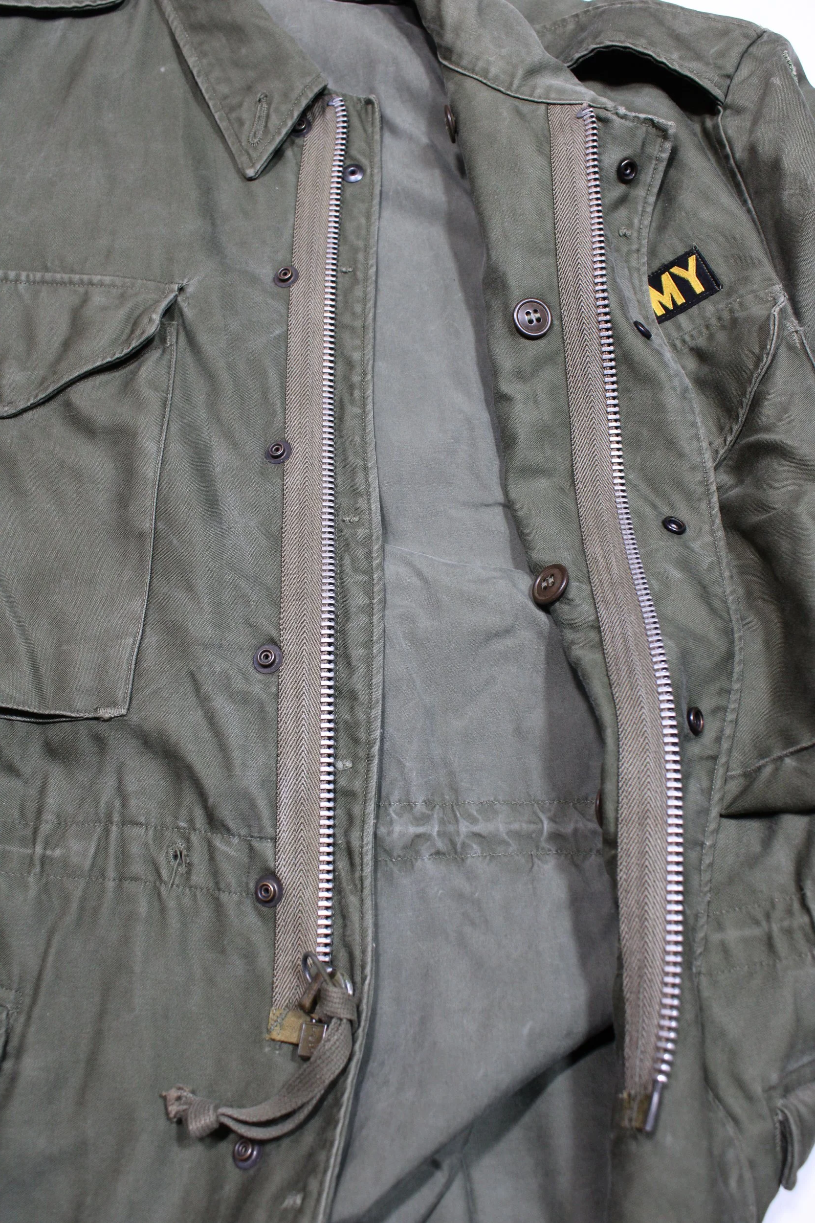 US Army M-1951 M51 Field Jacket OG-107 Medium Regular 91st Training Division