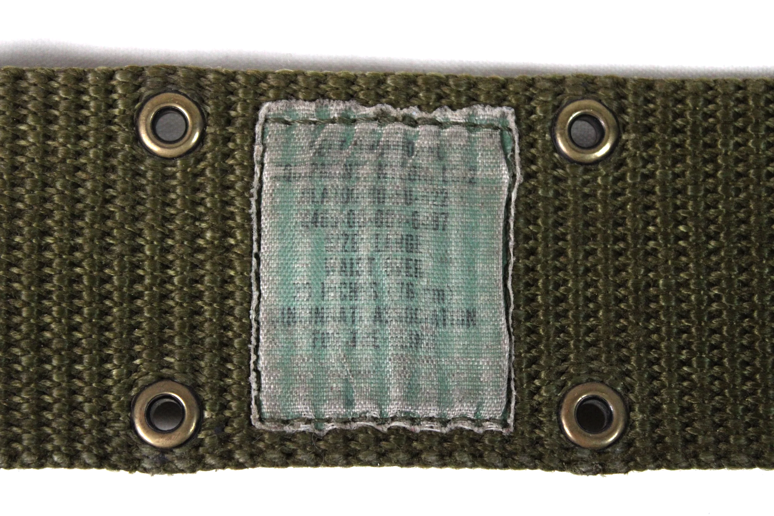 Vietnam War US M1956 Canvas Pistol Web Belt Large