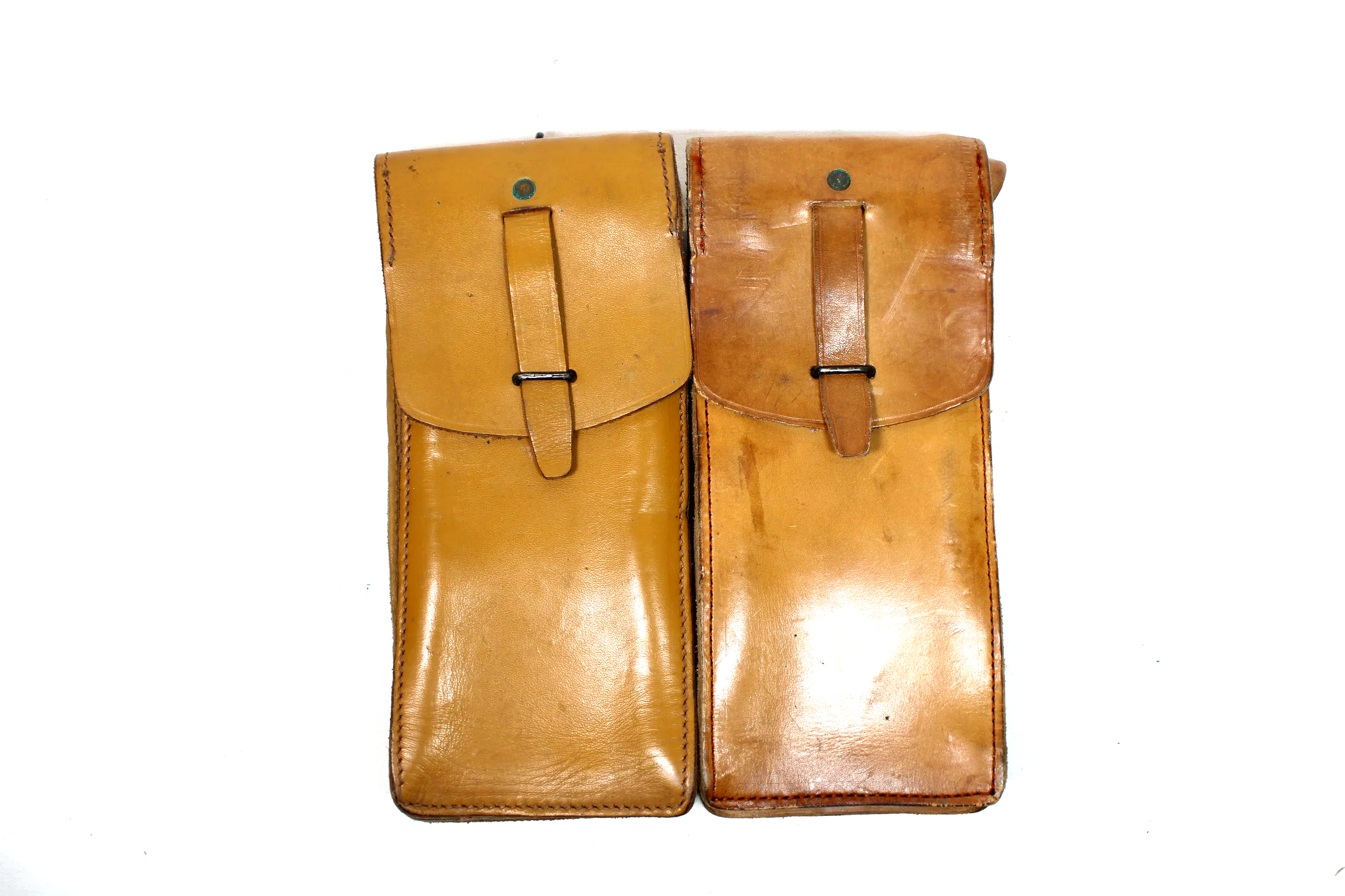 French MAT-49 submachine gun leather magazine pouches