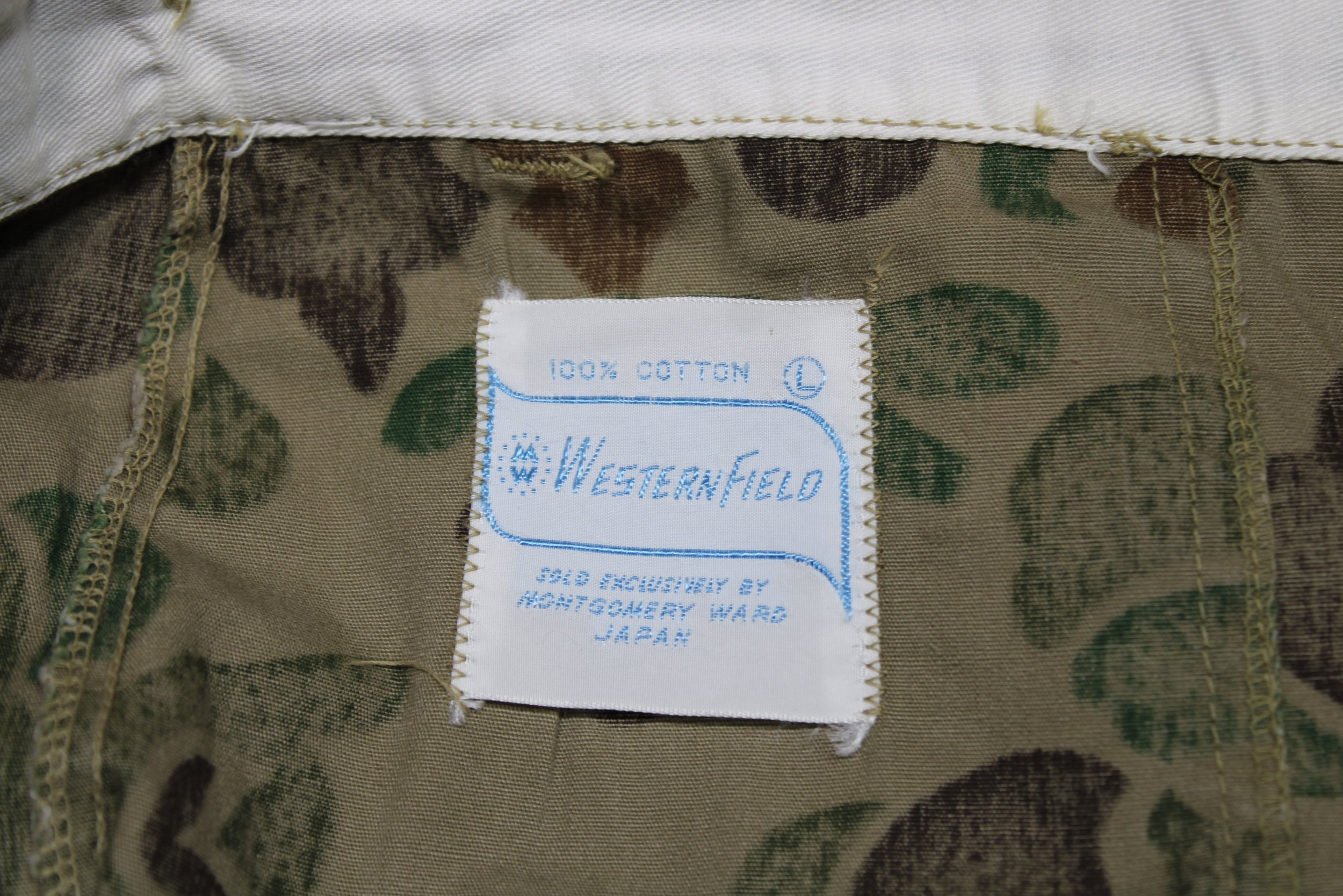 60's Western Field Cotton Duck Hunter Camouflage Hunting Pants Large Japan