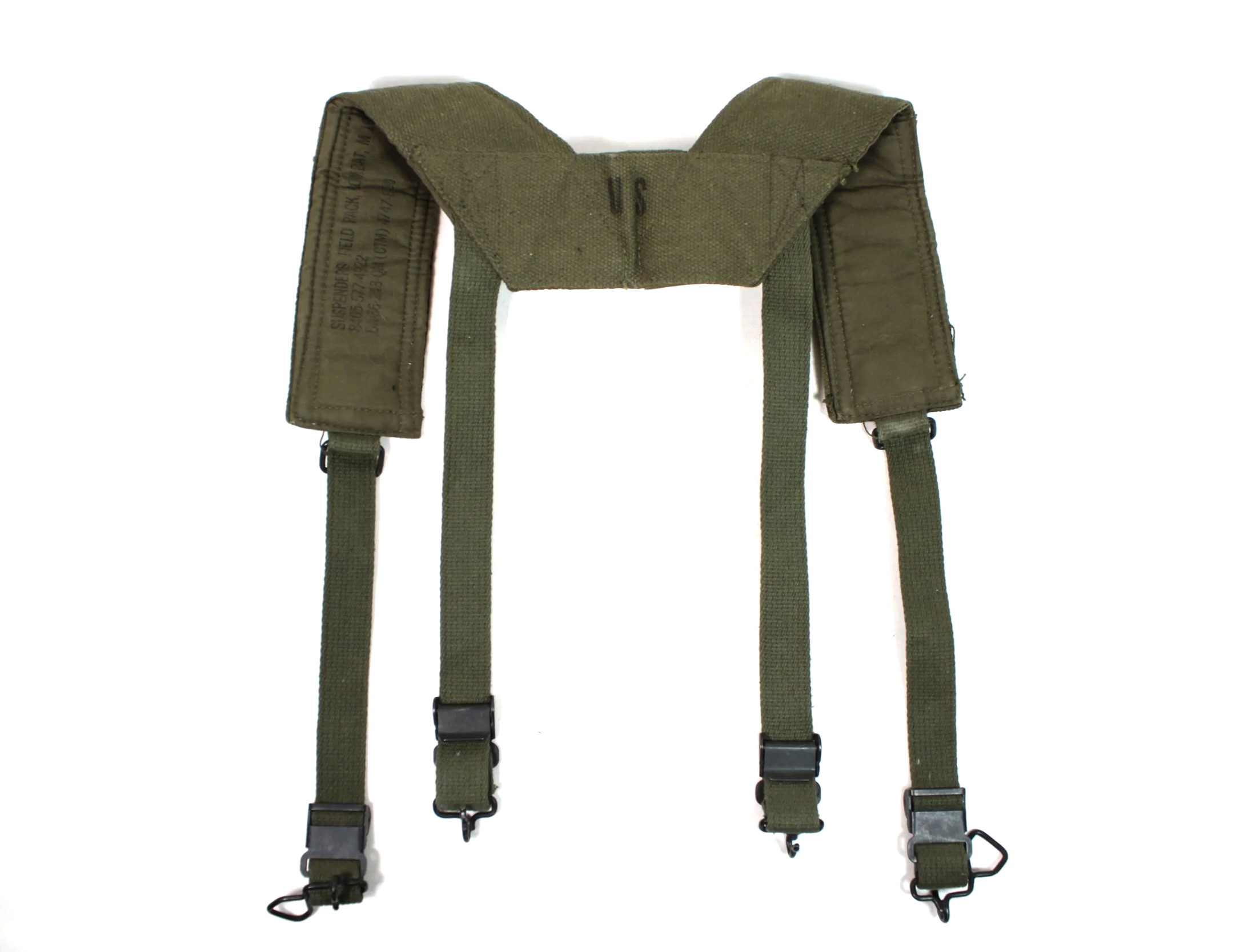 Vietnam War M56 Field Pack Suspenders Size R 1959 (Mint)-(Deadstock)