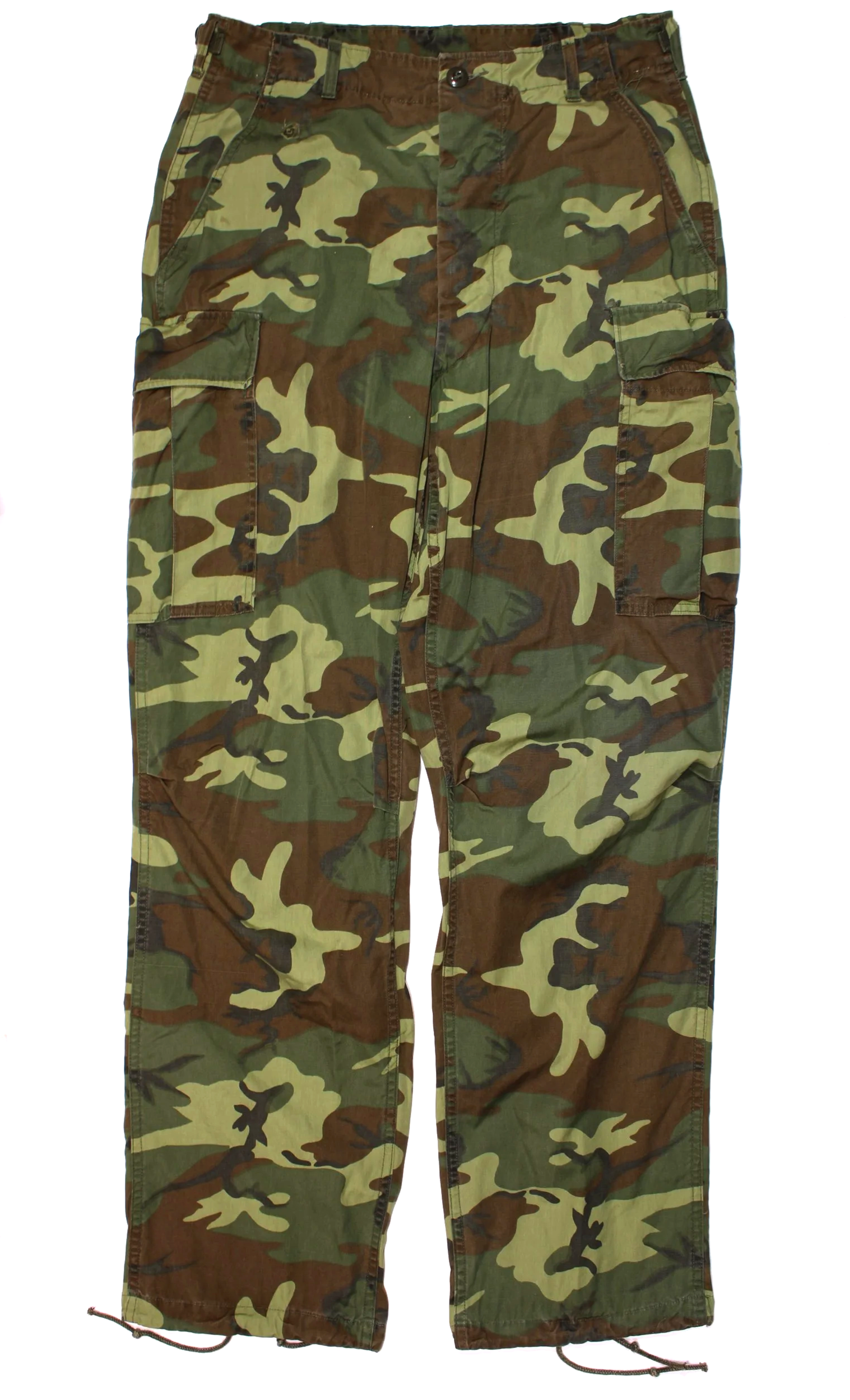 Early ERDL Camouflage Poplin Jungle Pants Vietnam War Medium