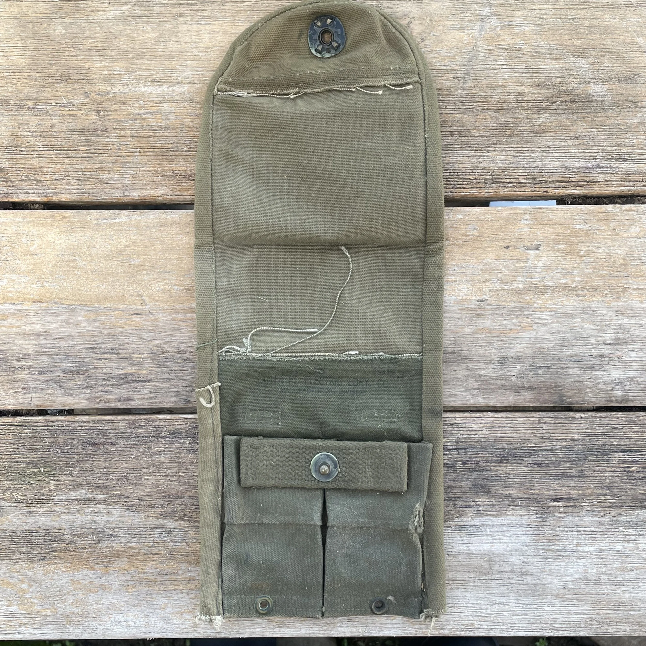 Korean War Ml Carbine Magazine Pouch 30rd Magazine Original  Rigger Made