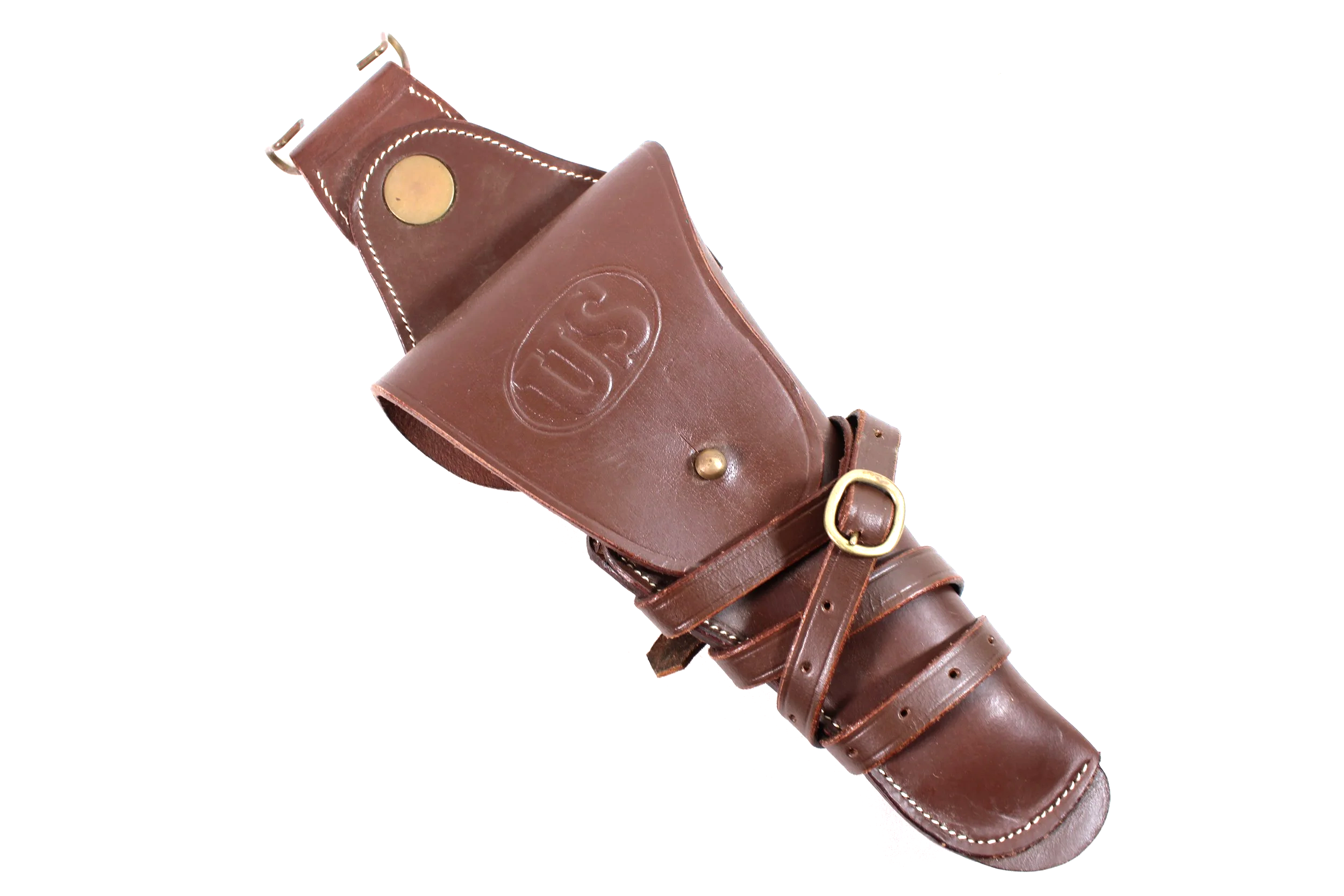 WW1 Leather U.S. Model 1912 Cavalry Holster M1911 .45 pistol Reproduction