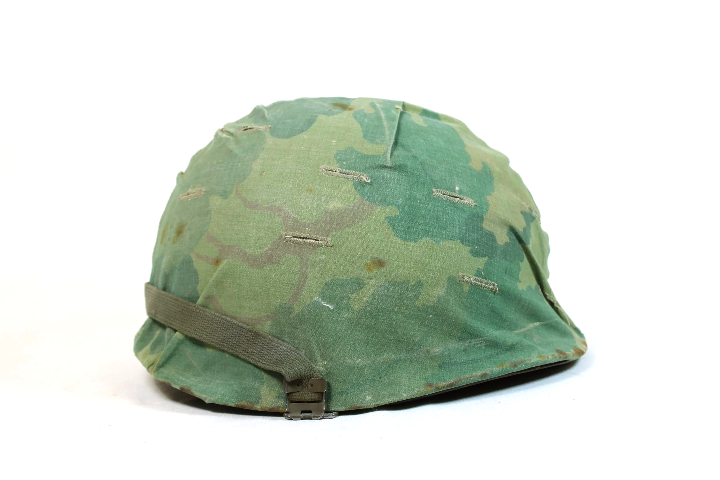 Early Vietnam War M1 Helmet set W/Deep early Mitchel Cover and Korean War Era Liner W/Decals
