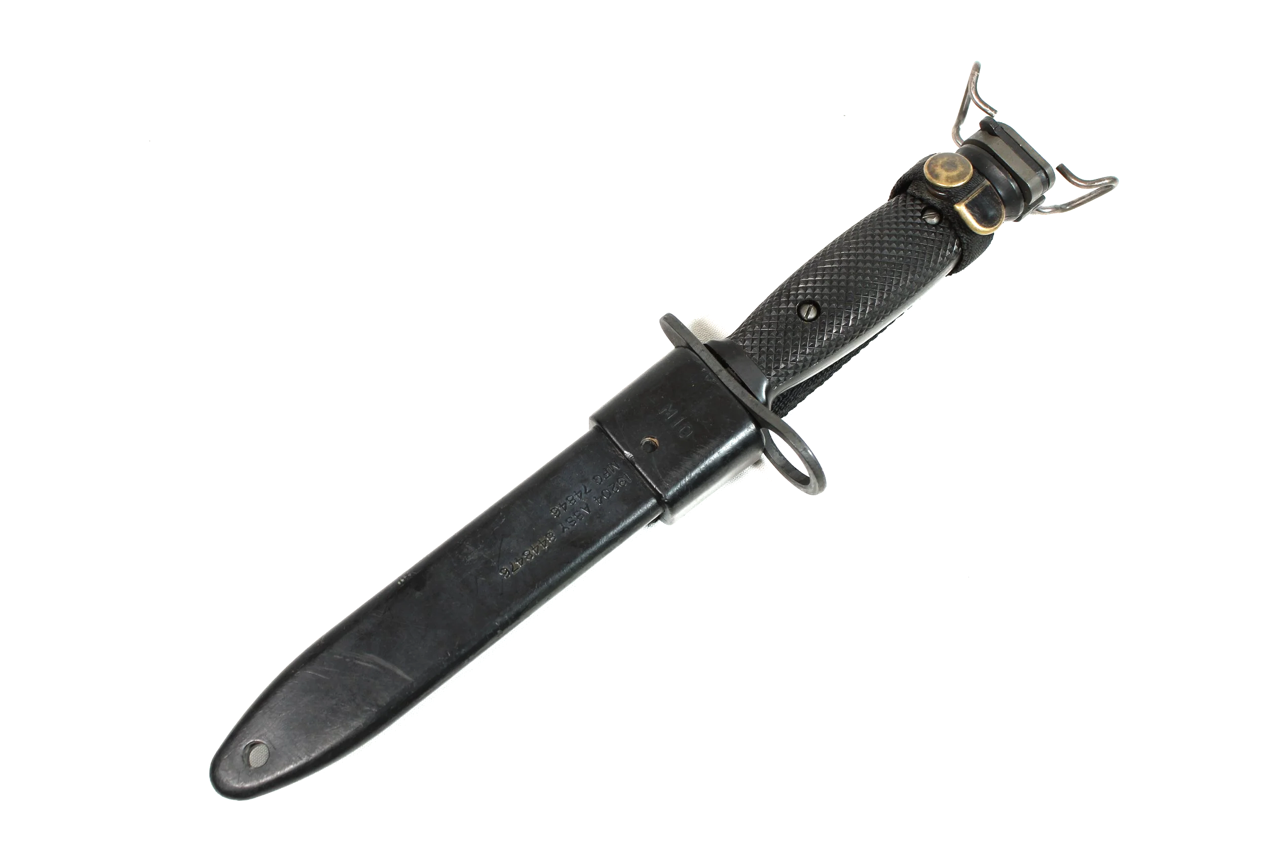 M7 Bayonet in M10 Scabbard Fits M16 and M4 Rifle