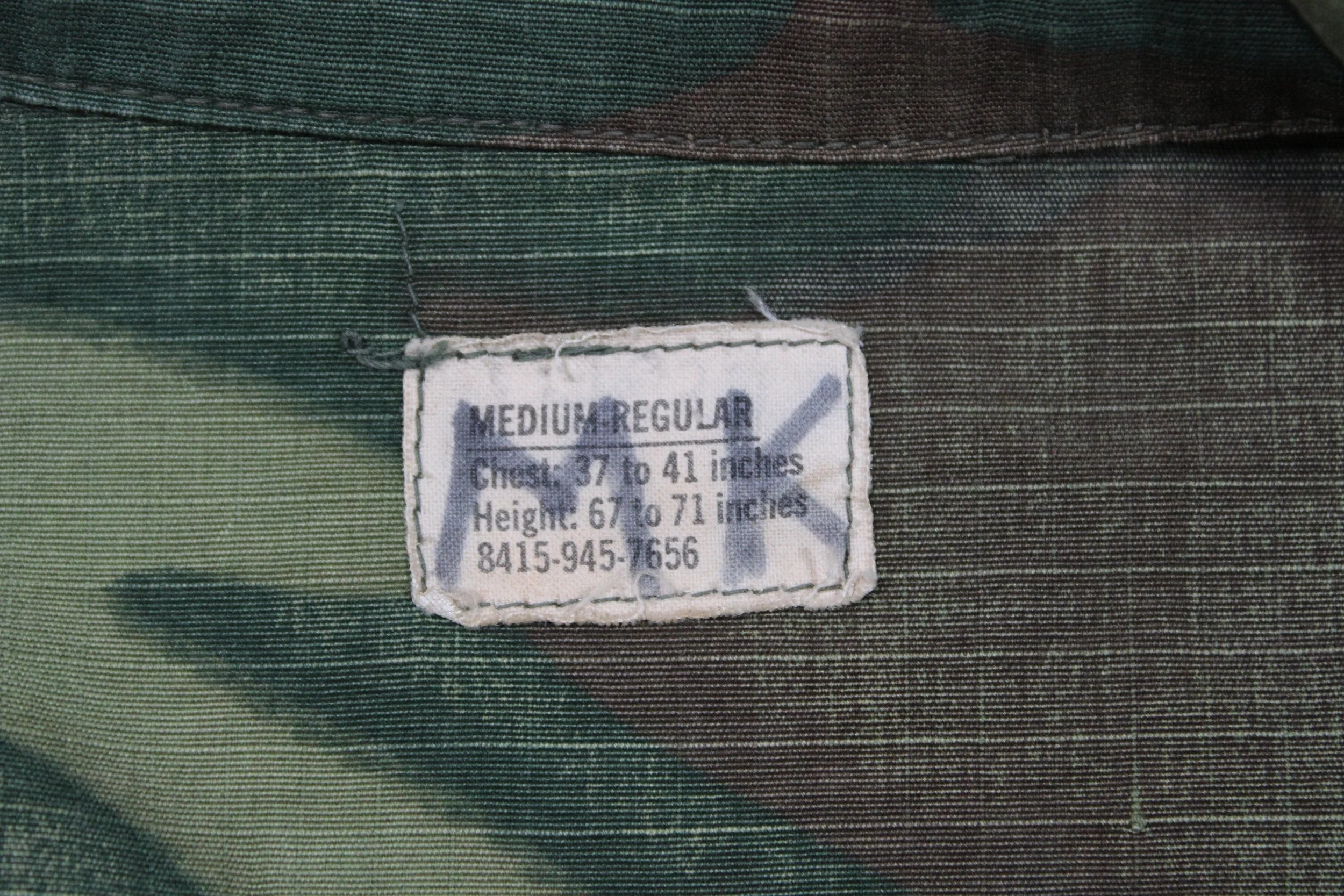 ERDL Camouflage RipStop Jungle Jacket Vietnam War Medium Regular