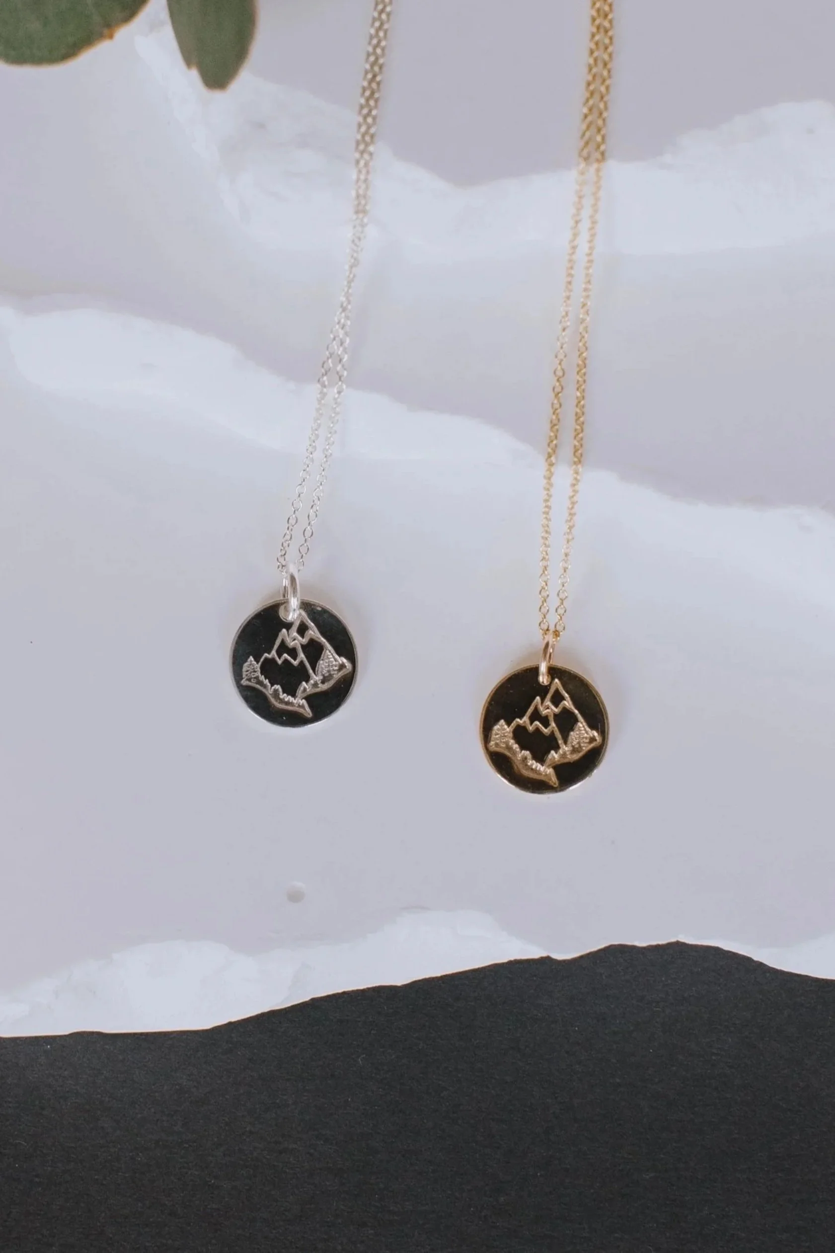 Stamped Mountain Necklace