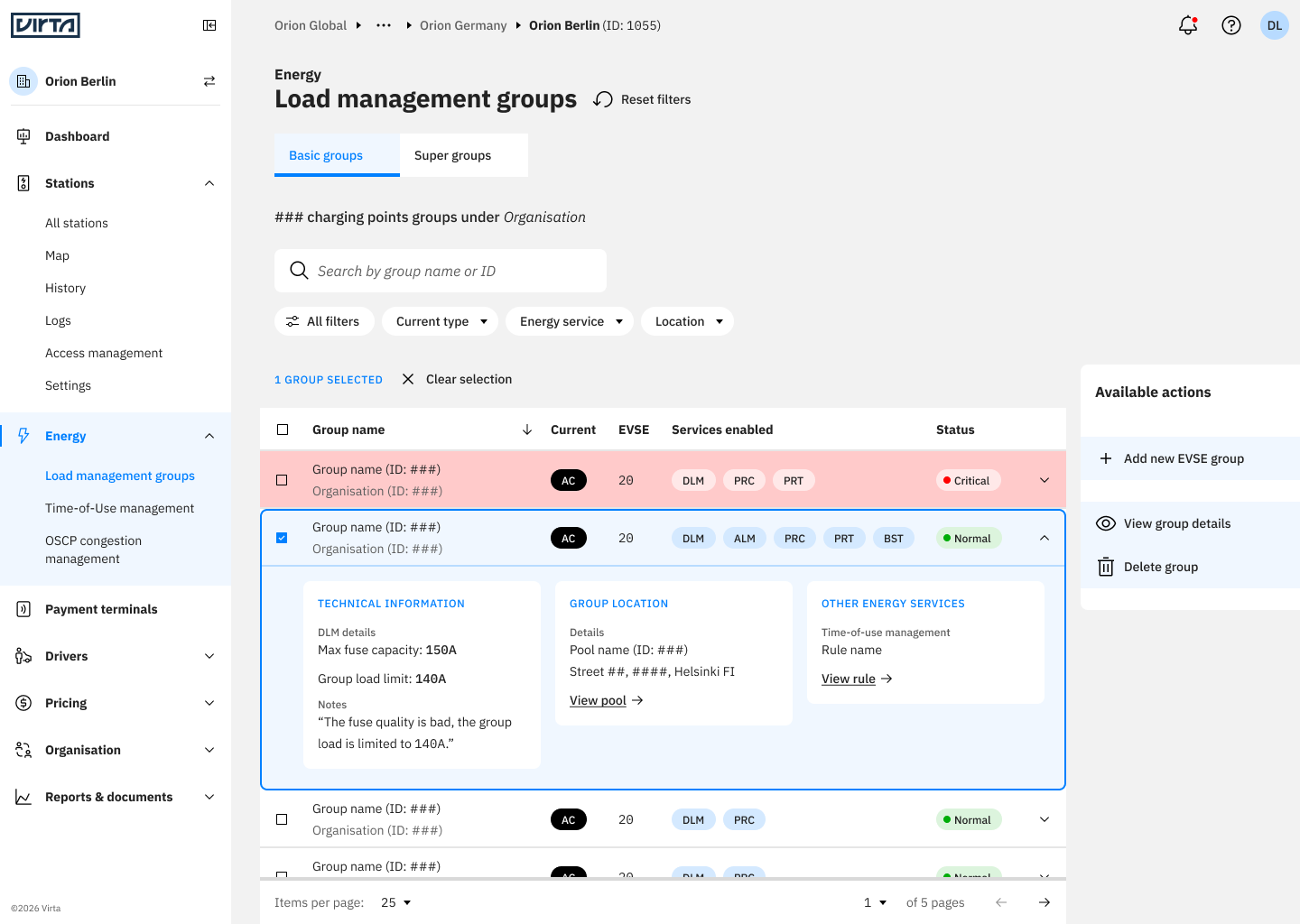 Energy in Virta Hub concept.