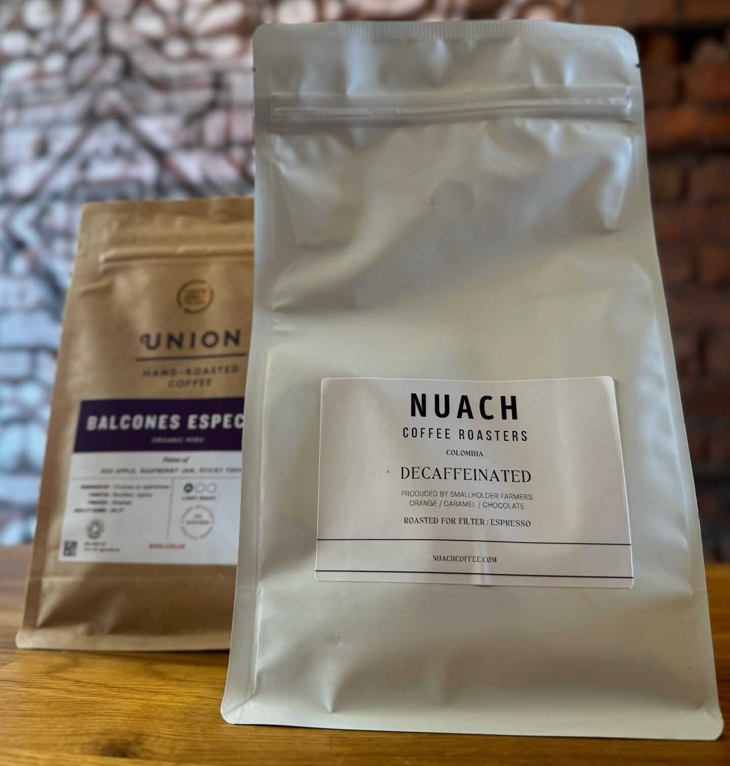 You can find some of Nuach&rsquo;s delicious Decaf espresso gracing our retail shelf. This coffee is from Colombia and has classic notes of orange, caramel, chocolate.

(And also some of Union&rsquo;s Balcones Especial 😋)

#coffee #coffeeshop #nomad