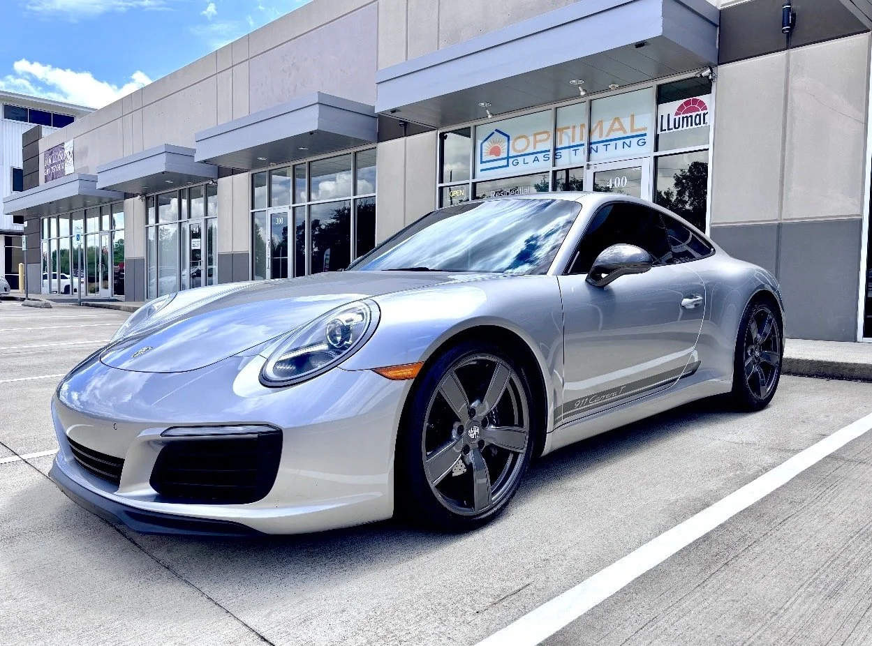 Applied LLumar ceramic window film to this Porsche 911