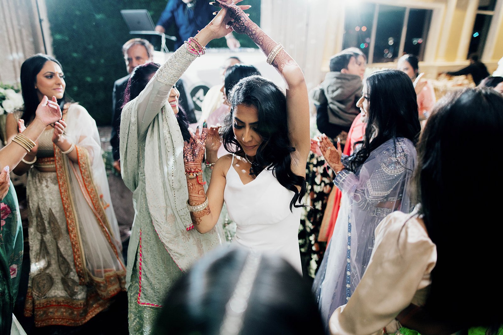 A fun, bumping dancing party at an indian wedding reception in Vancouver BC