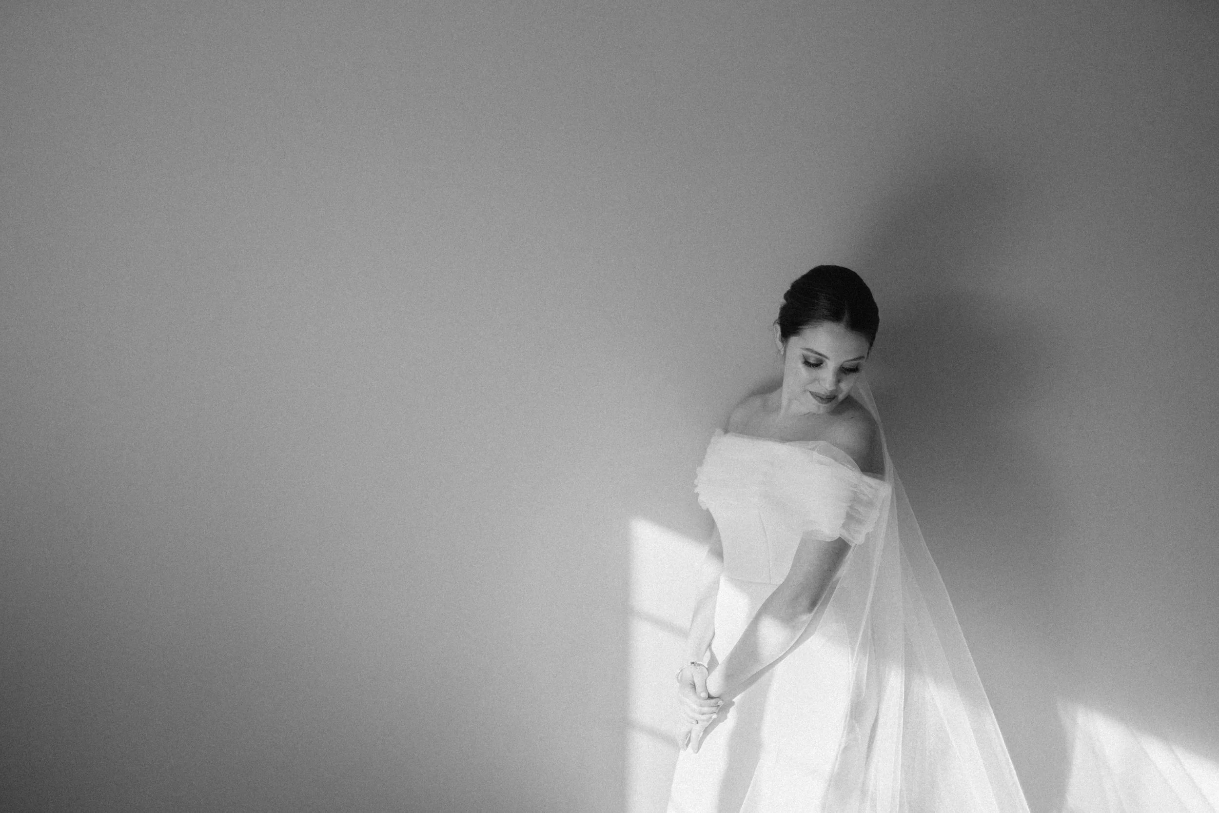 Portrait of a bride in vancouver photographed by a Vancouver wedding photographer.