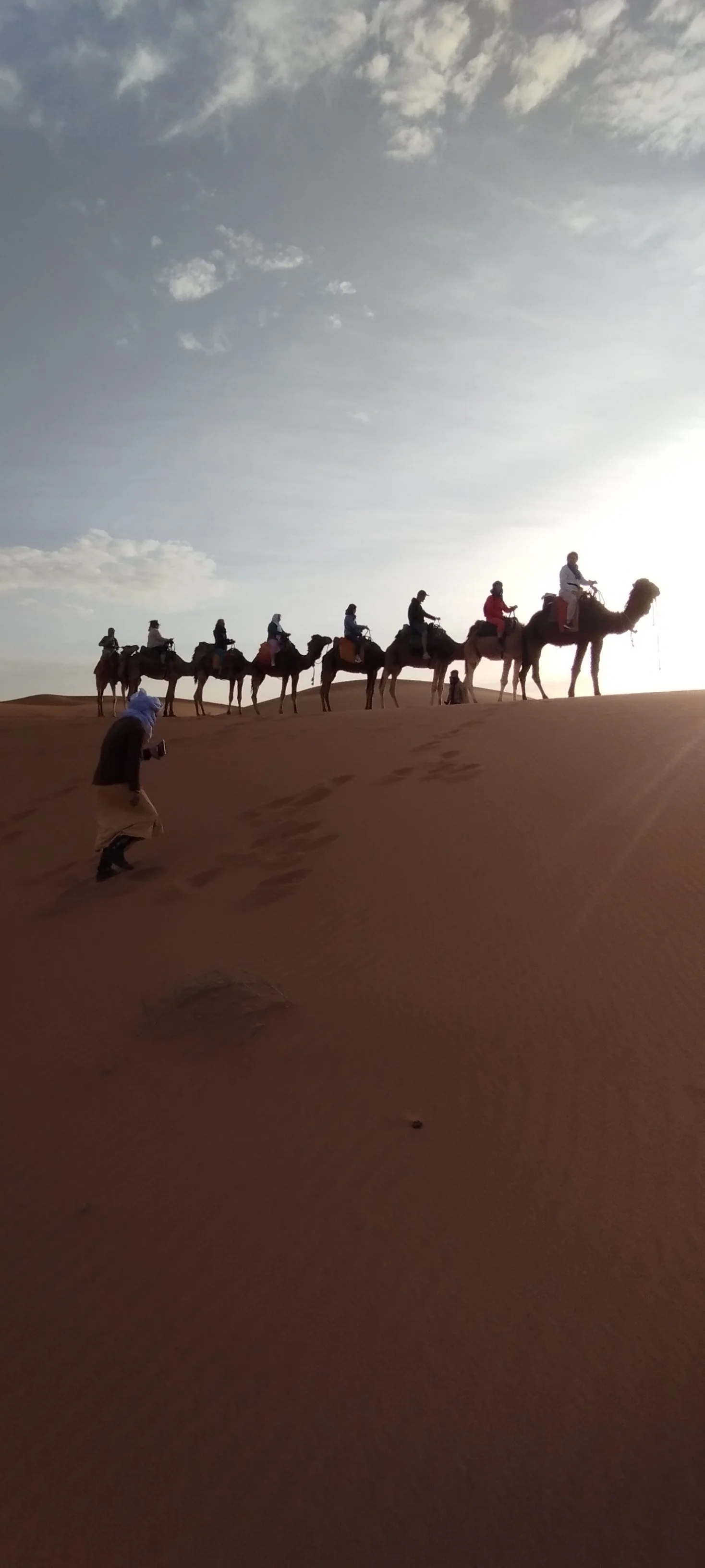 Coucher / Lever du soleil sur les dunes ( Dromadaire en option)