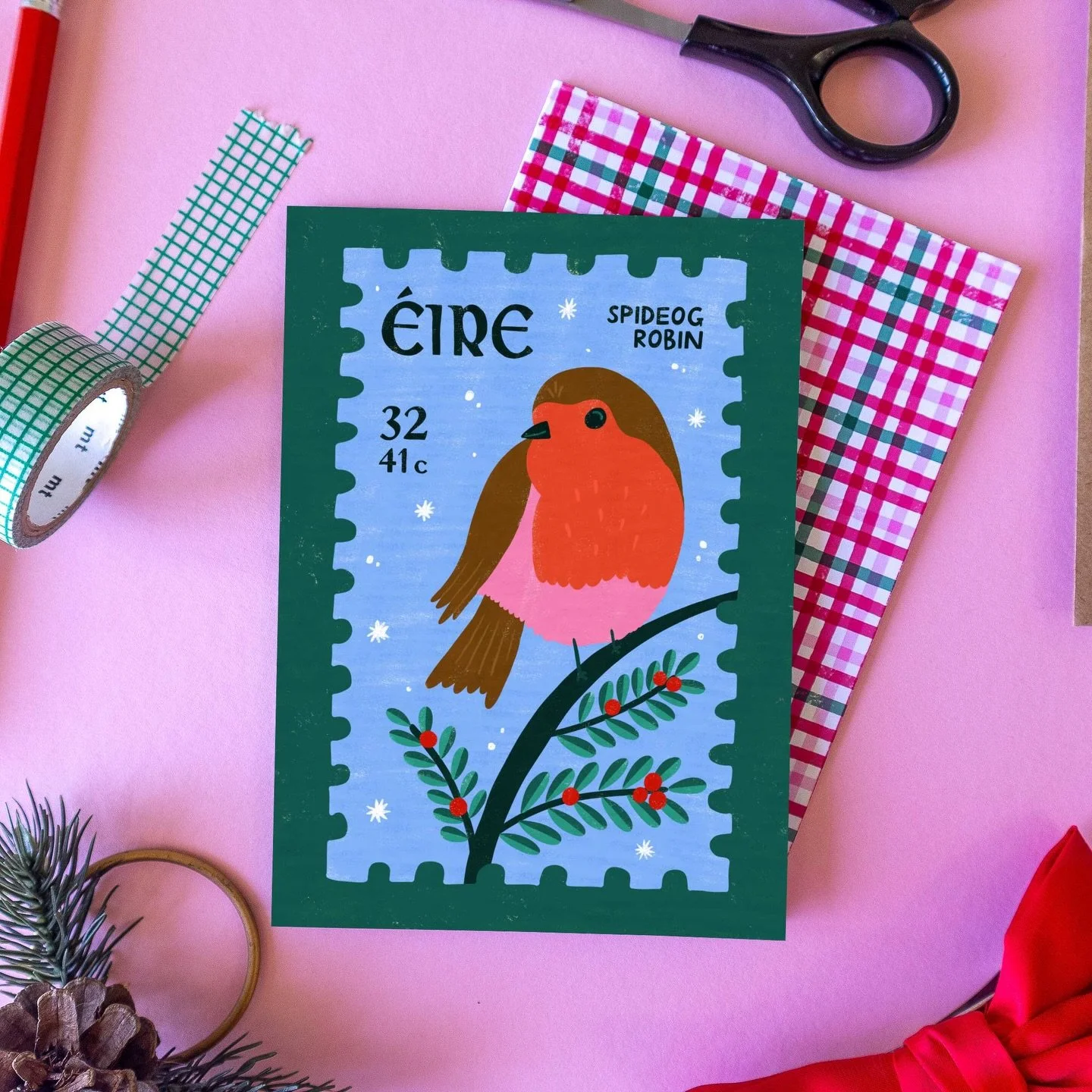I&rsquo;ve been so busy that I haven&rsquo;t even shared my new Christmas cards designs here yet!! They&rsquo;ve been going down very well in online orders and with stockists, especially the very cute Robin Stamp card which I loooove ❤️

Thanks to al