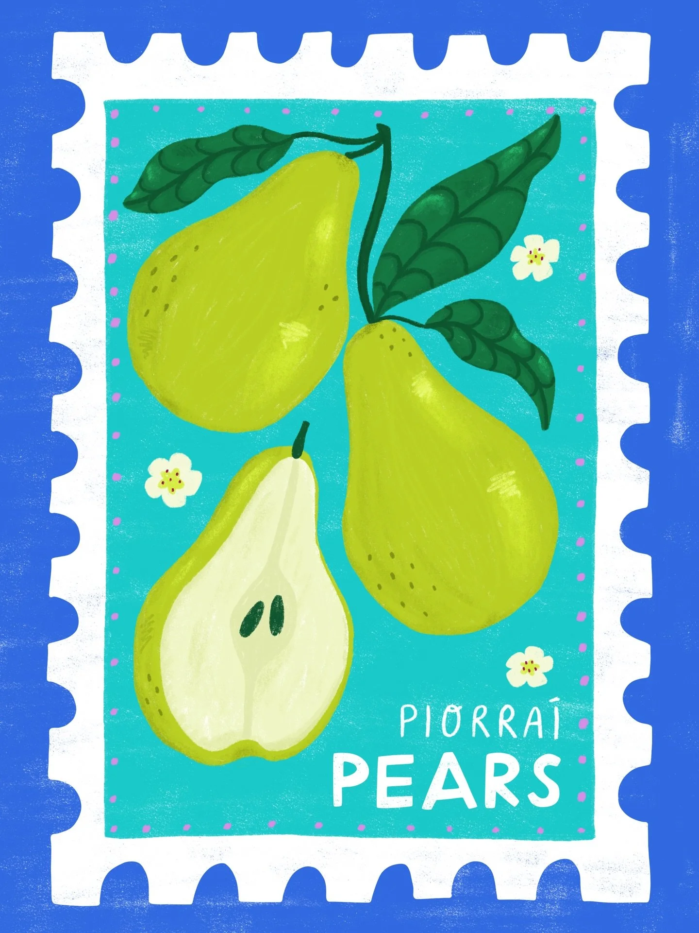 One of my favourite illustrations from my 2026 calendar is the November illustration of pears 🍐 I&rsquo;m in love with the colours 💙

These calendars have a different illustration of a fruit or veg that&rsquo;s in season each month. The illustratio