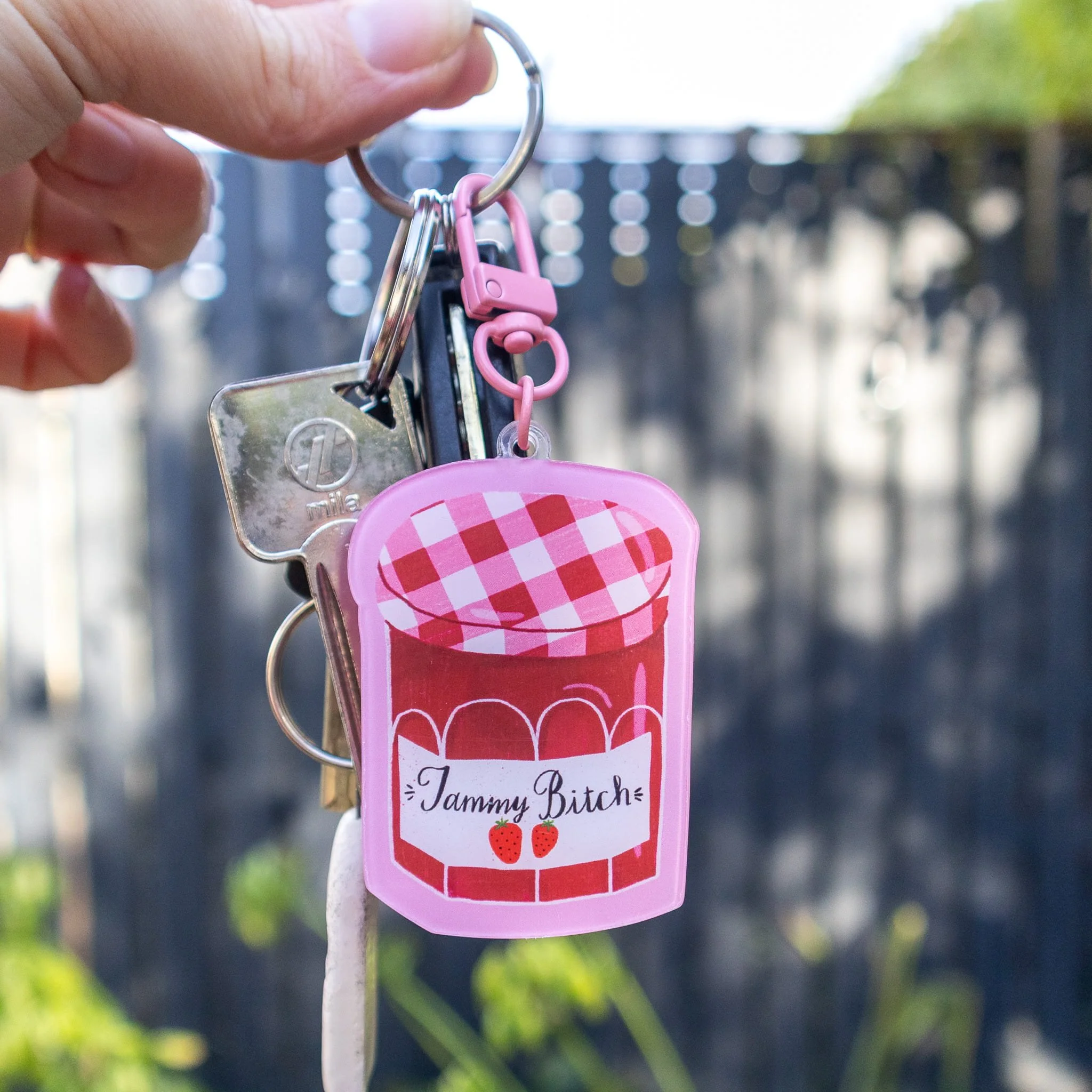 Jammy Jam Jar Keyring | Funny Irish Acrylic Keychain