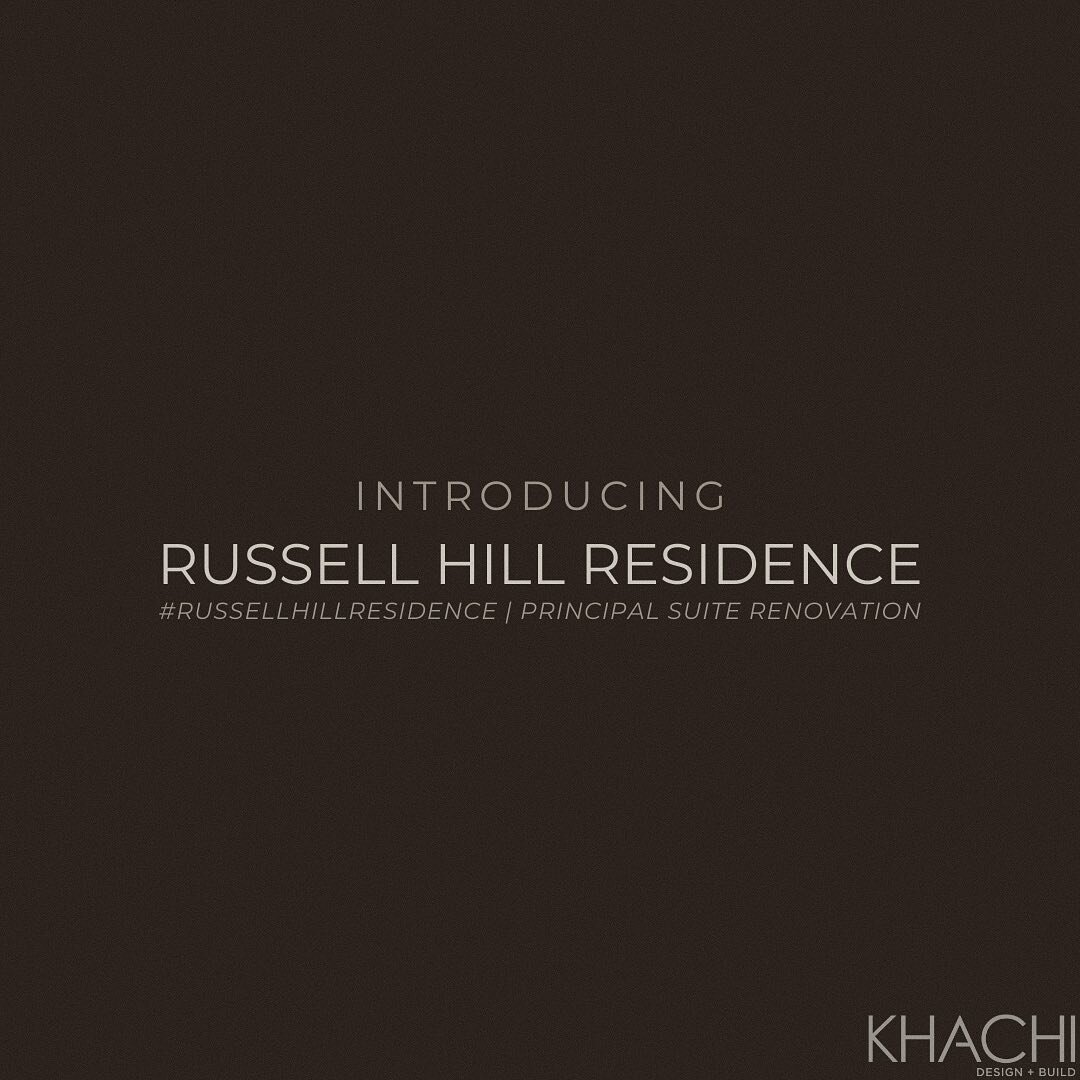 | new space, new canvas. Follow along in our highlights to watch our #russellhillresidence transform🤎