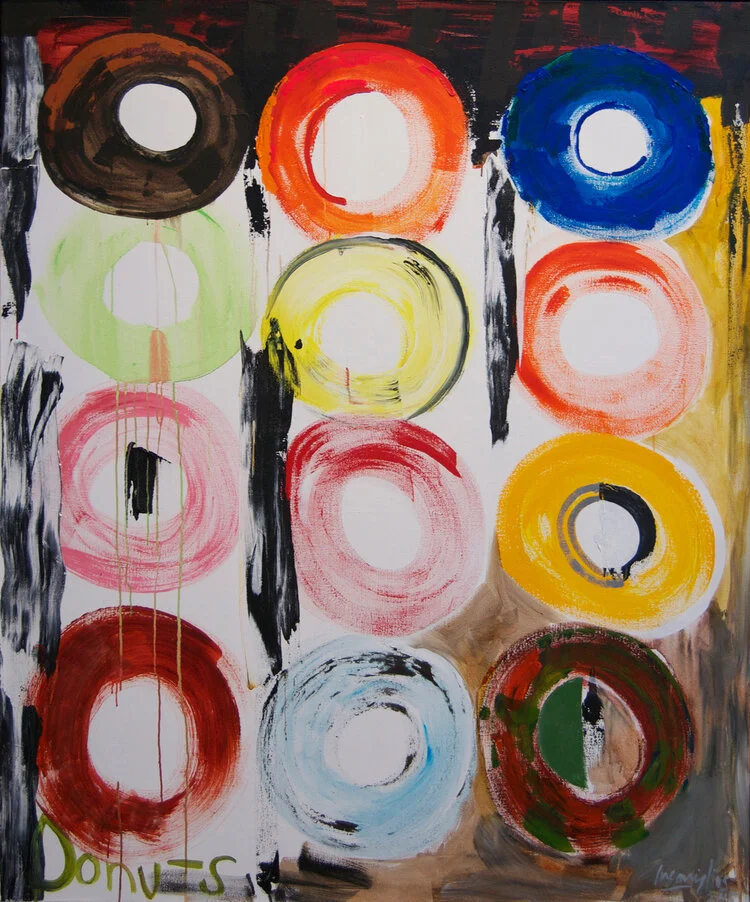 From the Donut Series, 2015
Acrylic on canvas
70 x 62 inches