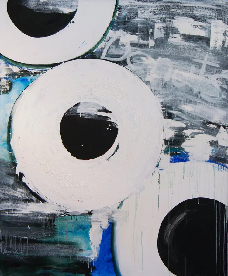 From the Donut Series, 2015
Acrylic on canvas
70 x 62 inches