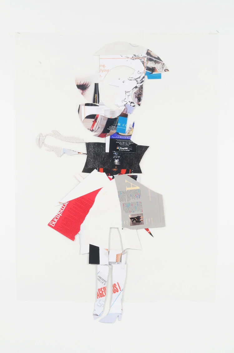 Alice (Back), 2008-2009
Collage on acetate
44 x 30 inches