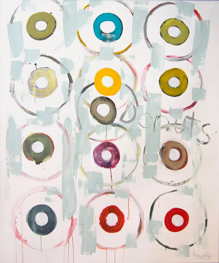 From the Donut Series, 2015
Acrylic on canvas
70 x 62 inches