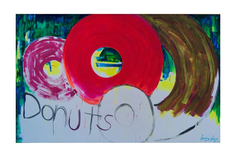 From the Donut Series, 2015
Acrylic on canvas
72 x 108 inches