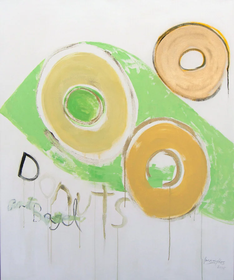 From the Donut Series, 2015
Acrylic on canvas
70 x 62 inches