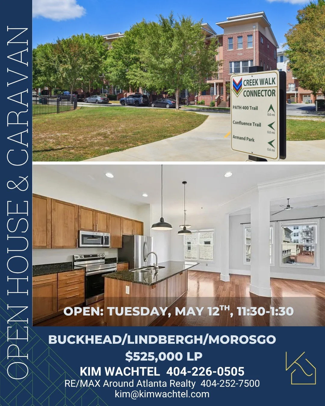 O P E N  H O U S E / A G E N T  C A R A V A N &bull; Buckhead/Lindbergh/Morosgo
Open Tuesday, May 12th, 11:30am-1:30pm
Now offered at $525,000 LP
(Also available for lease at $3,300/mo)
4BR/3.5BA Townhome
Details: linktr.ee/kimlovesatlanta

Discover 