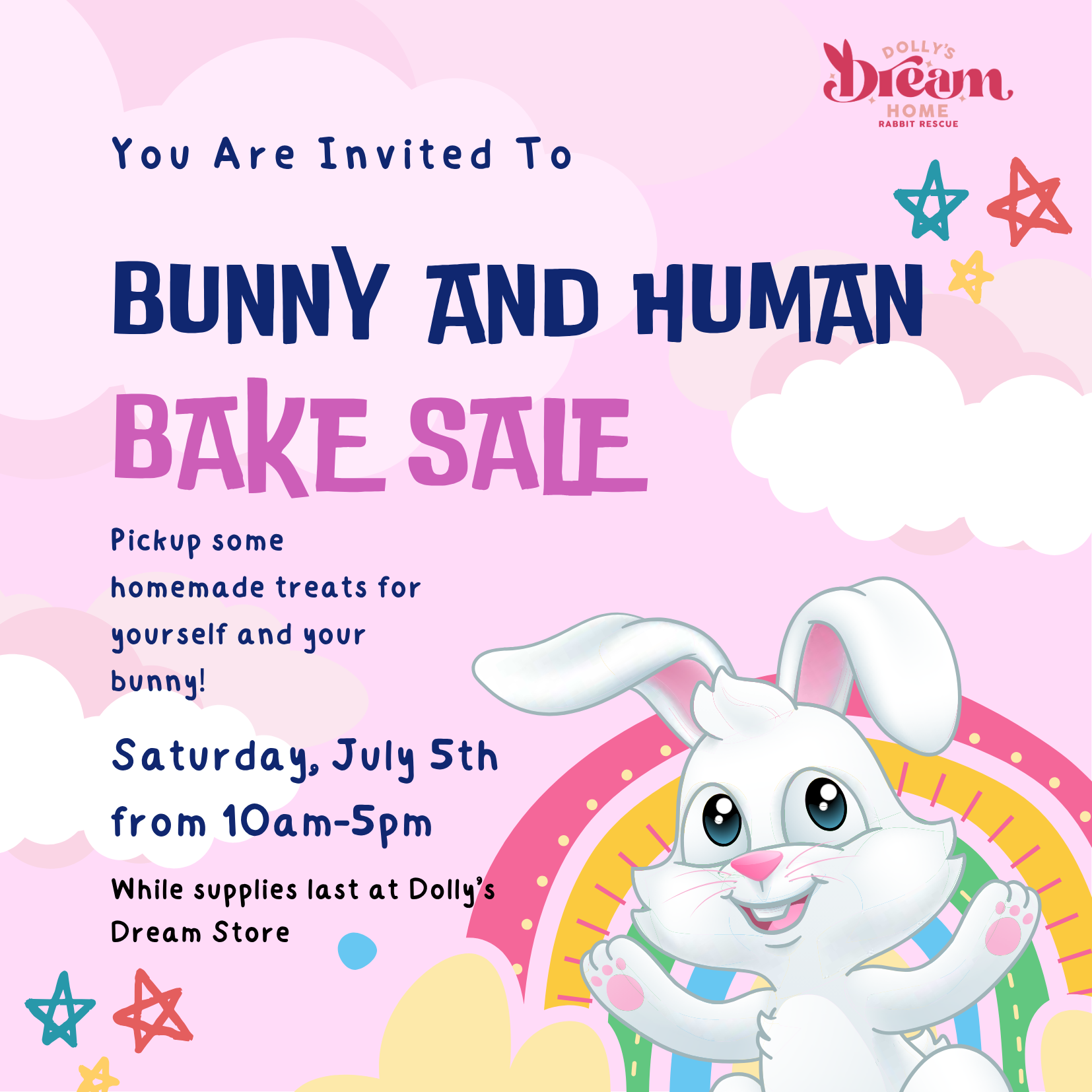 Bunny & Human Bake Sale