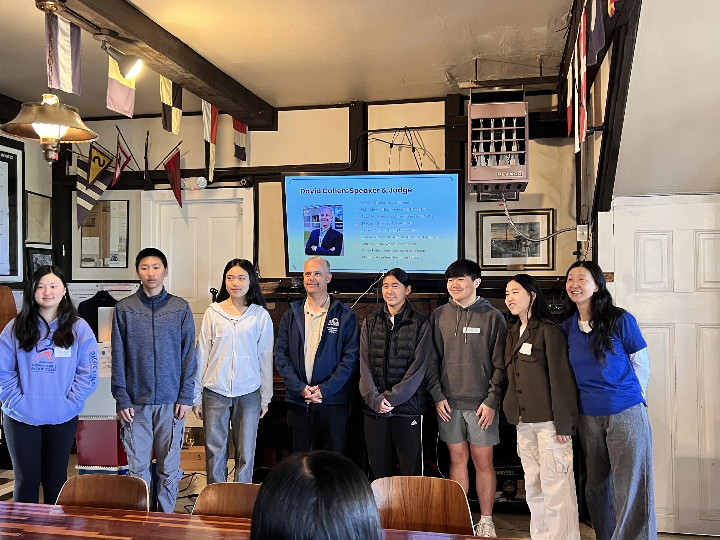  Team picture with  David Cohen , San Jose District 4 Councilmember after his keynote talk 