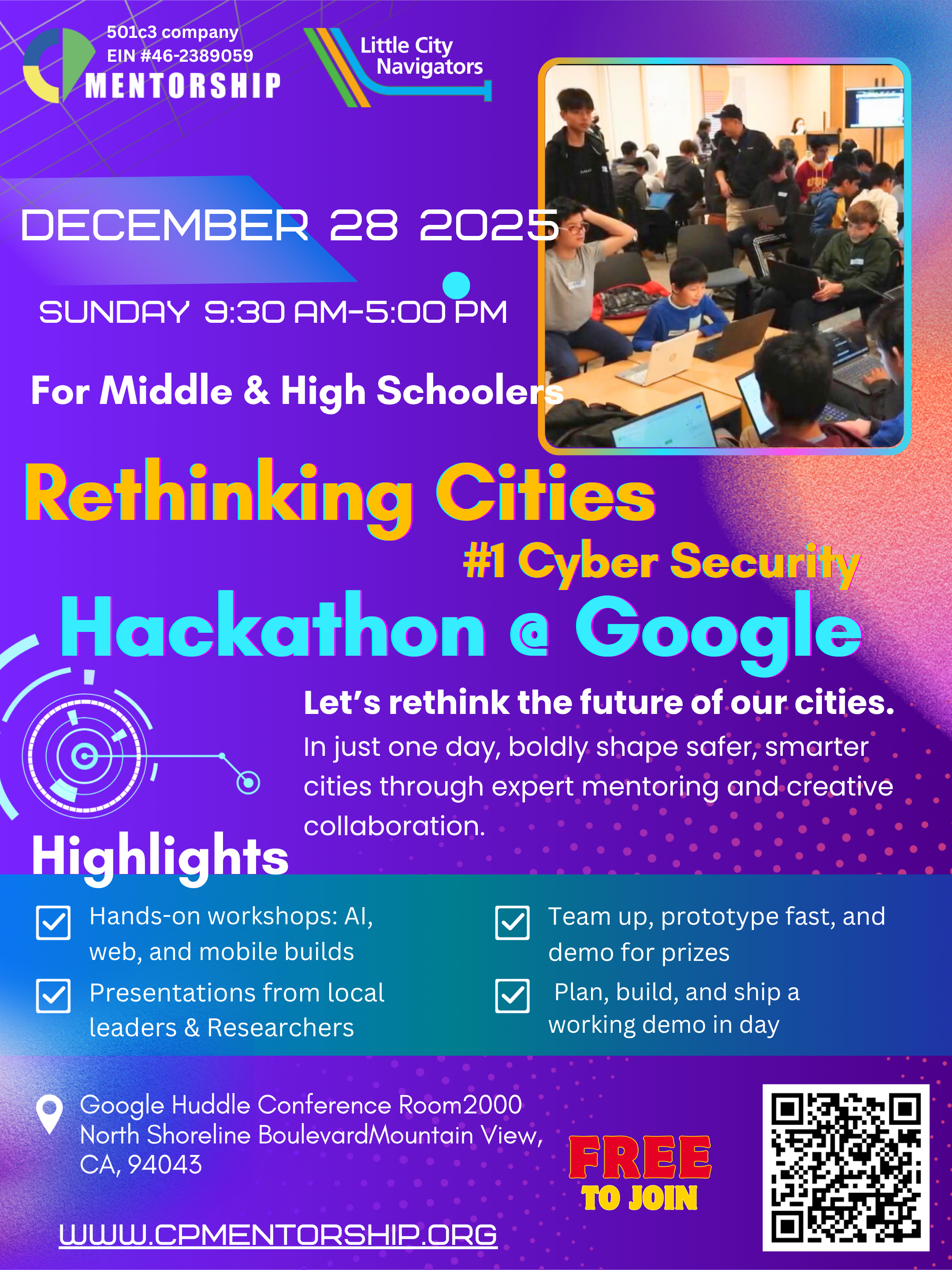 Rethinking Cities - Cyber Security Hackathon @ Google