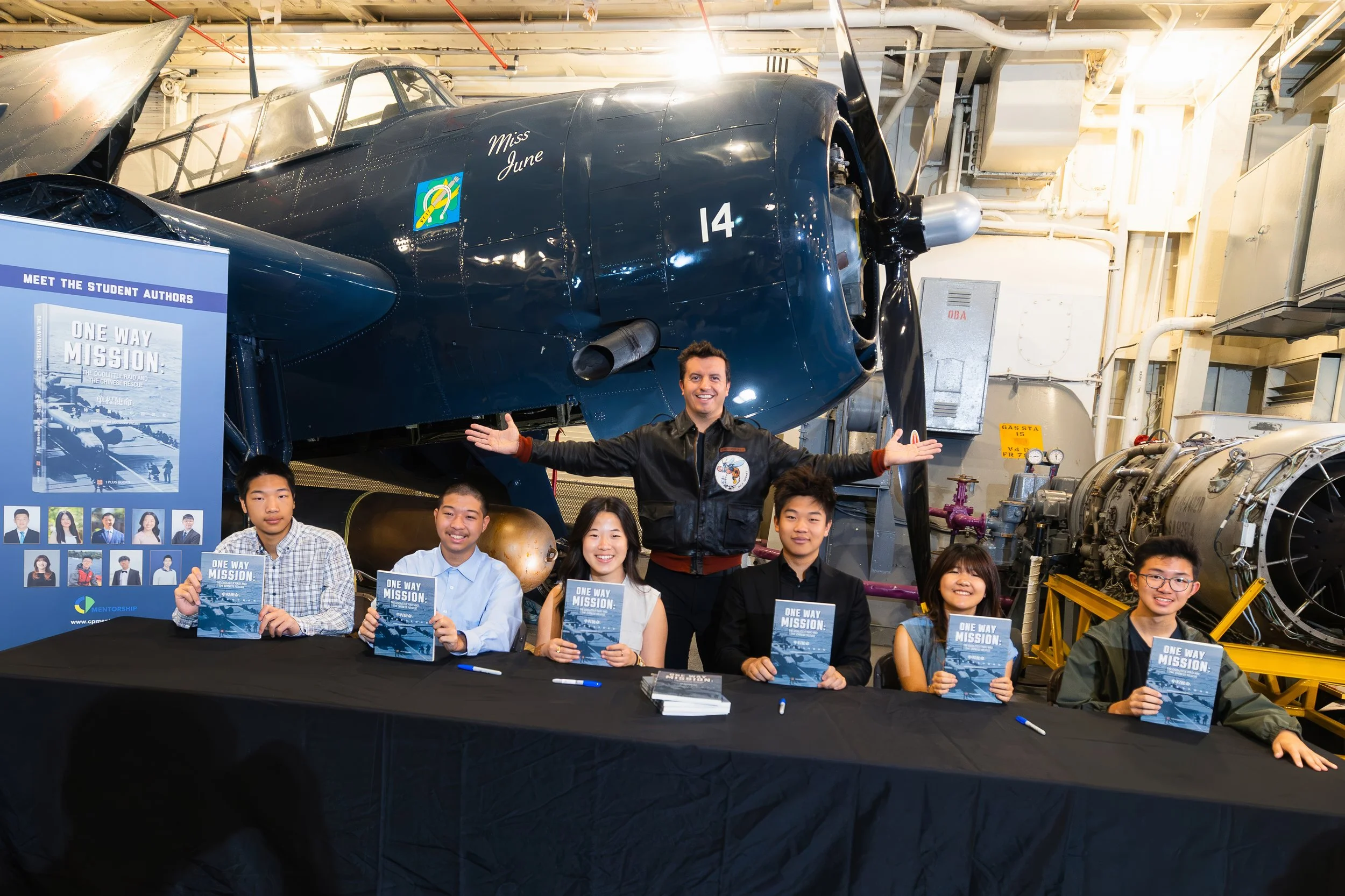 Celebrating the Launch of One Way Mission at the USS Hornet Museum