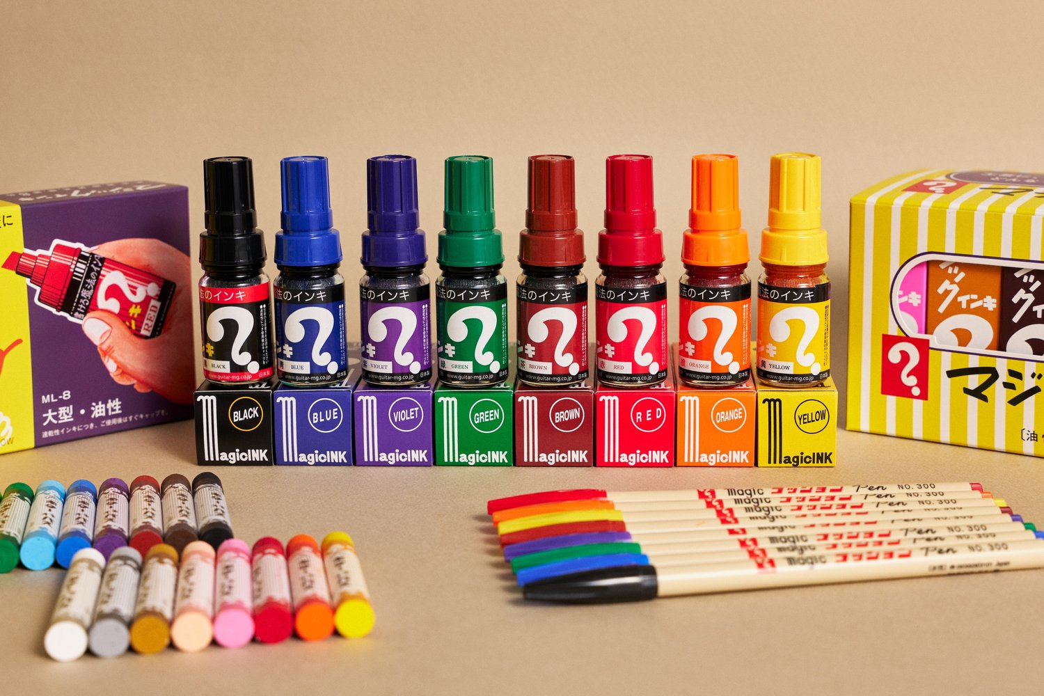 Guiter Crayon 16 color set — NAKABAYASHI
