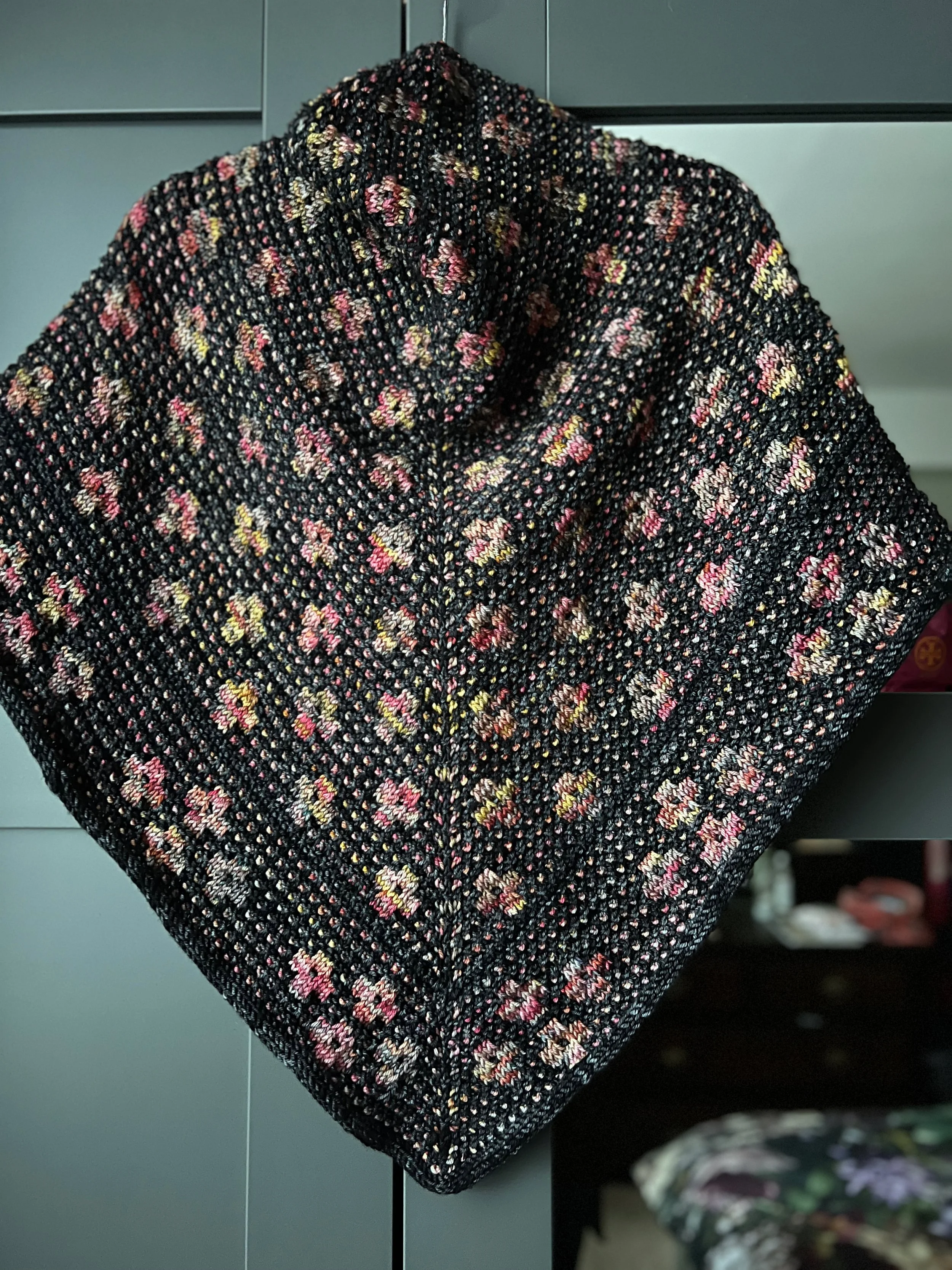 READY TO SHIP PRESSED FLOWER SHAWL KIT Pattern NOT included