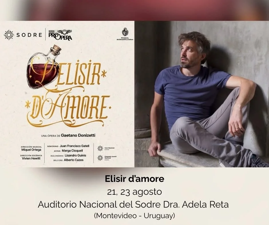&iexcl;Falta cada vez menos!
Montevideo, arriviamo!

@sodre_uruguay @proopera.uy #Donizetti 
#LElisirDAmore #Nemorino
#RaffaellaColettiArtists
#hermanxsgatell